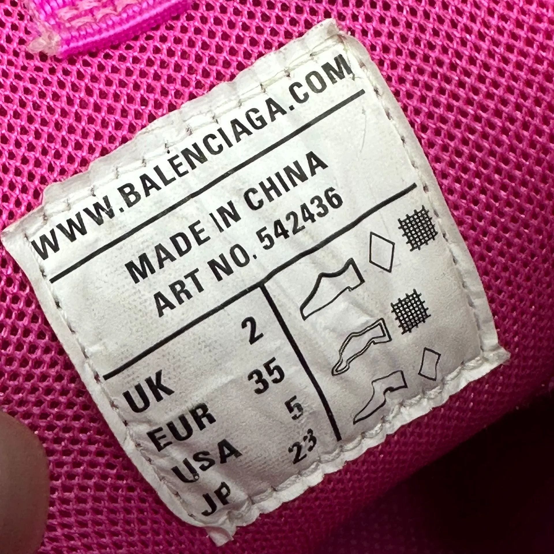 Balenciaga Balenciaga Pink Lowtop Sneakers it_35 Women Size US 5 / IT 35 - 9 Thumbnail