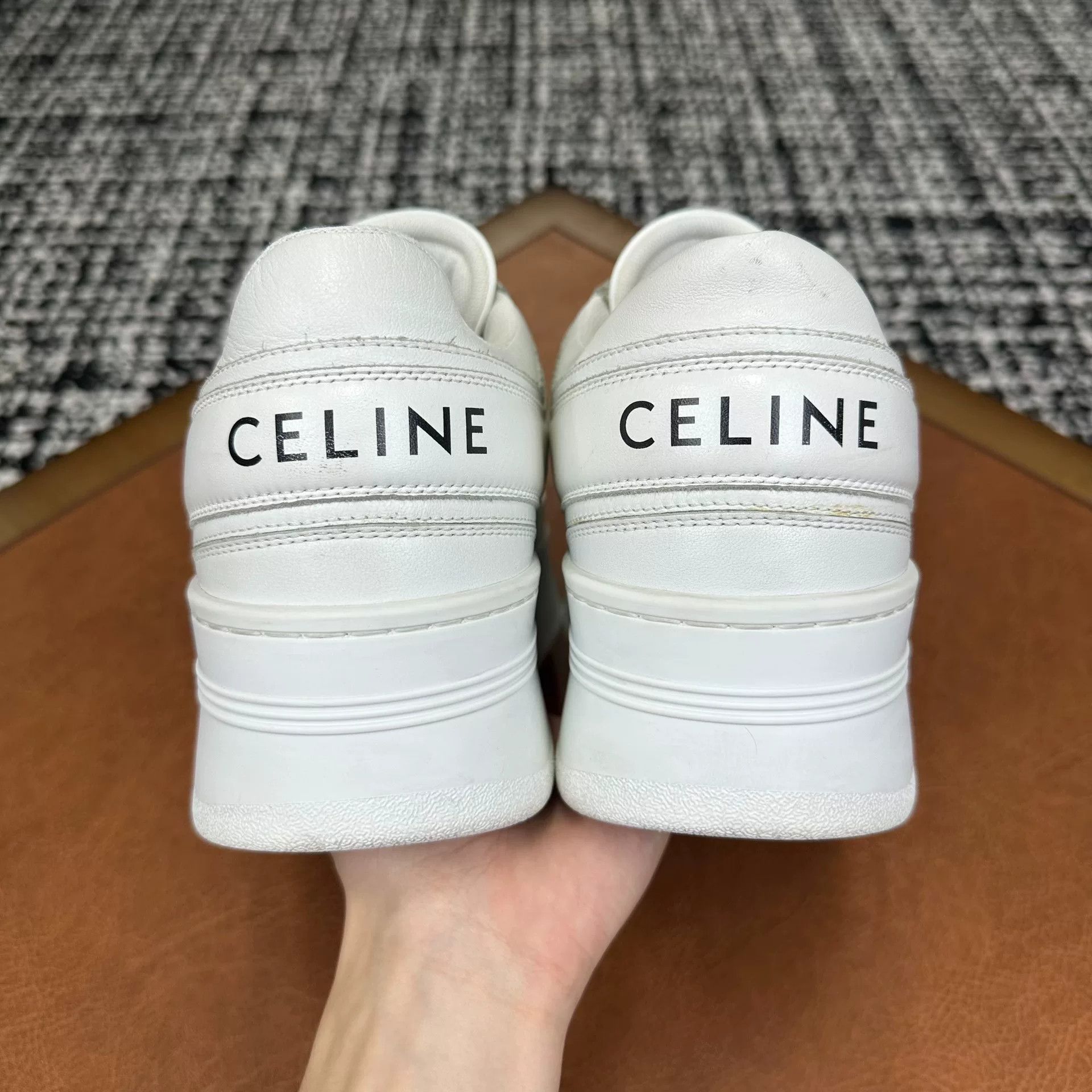Celine Celine Leather White Lowtop Sneakers it_38 Women Size US 8 / IT 38 - 4 Thumbnail