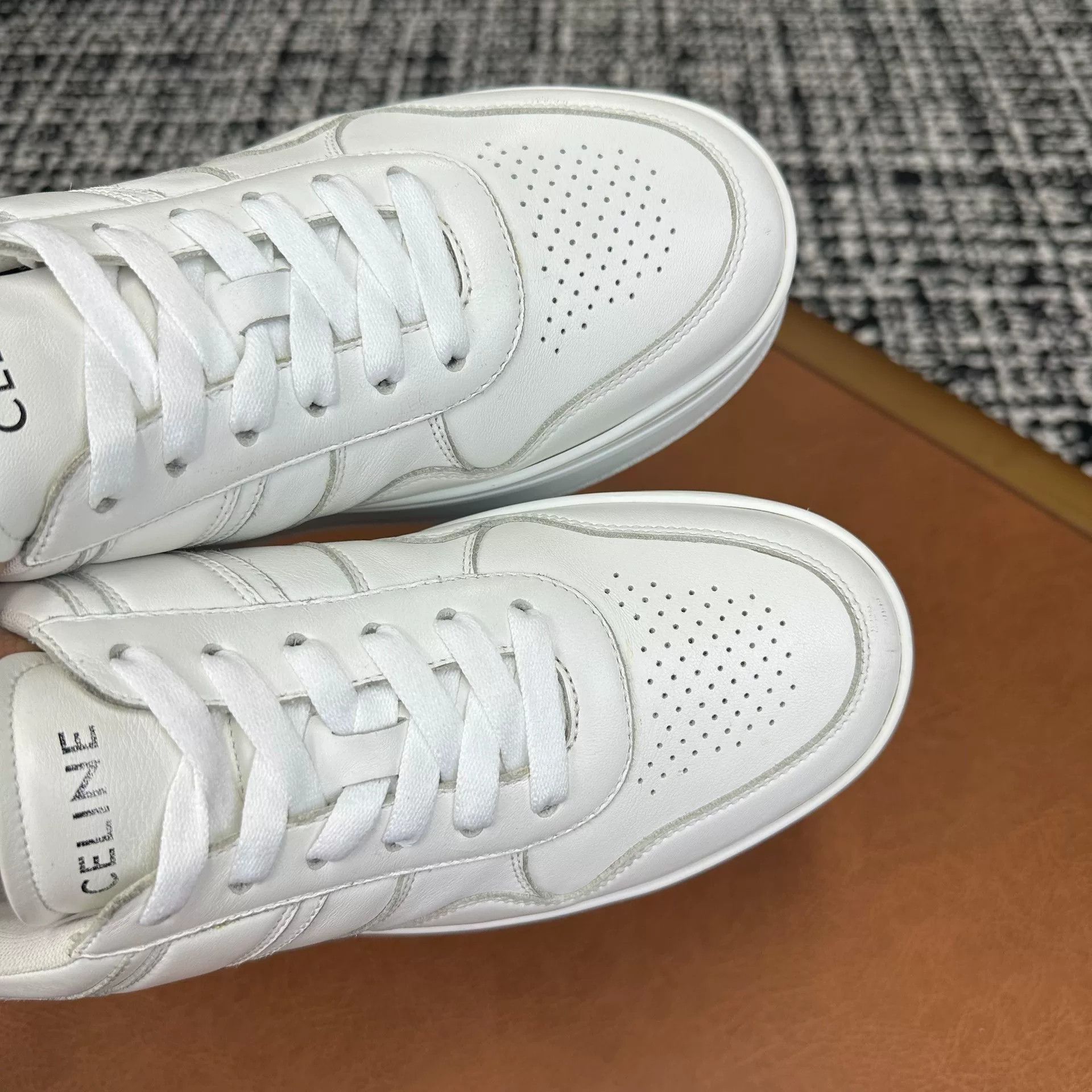 Celine Celine Leather White Lowtop Sneakers it_38 Women Size US 8 / IT 38 - 5 Thumbnail