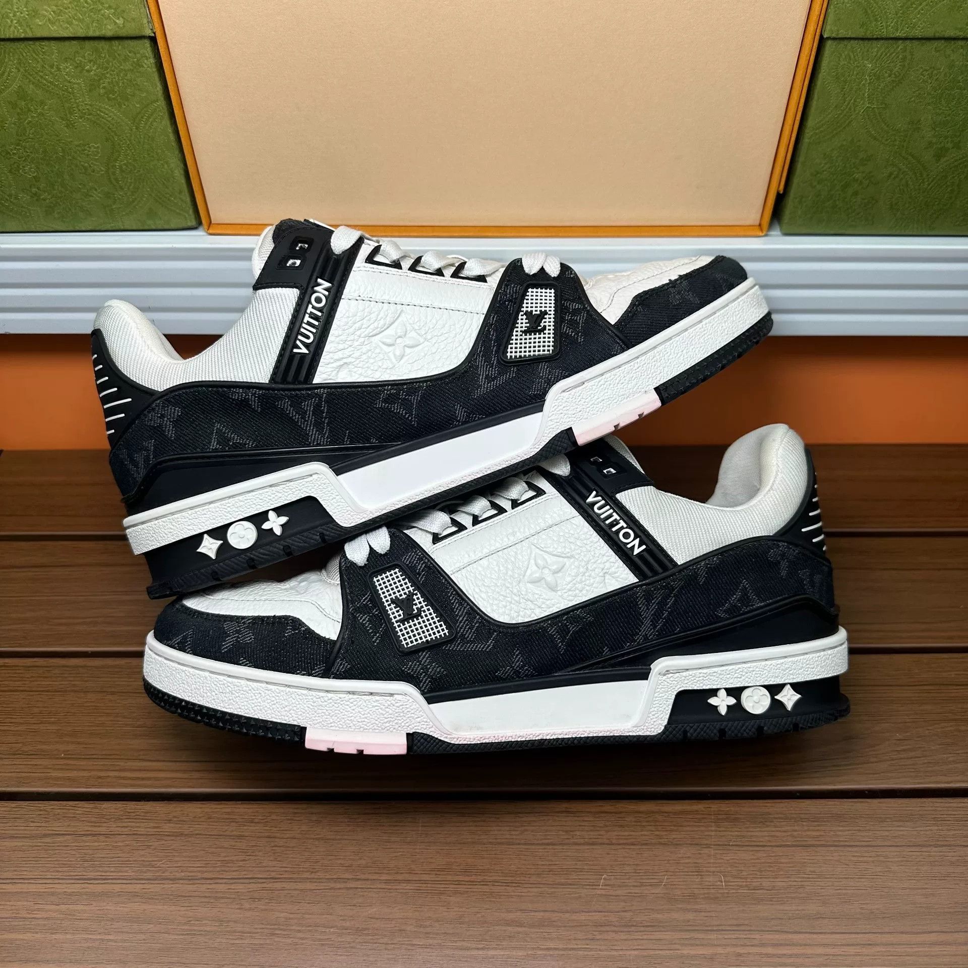 Louis Vuitton Louis Vuitton Training Denim Black Lowtop Sneakers 8 Men Size US 8 / EU 41 - 2 Thumbnail