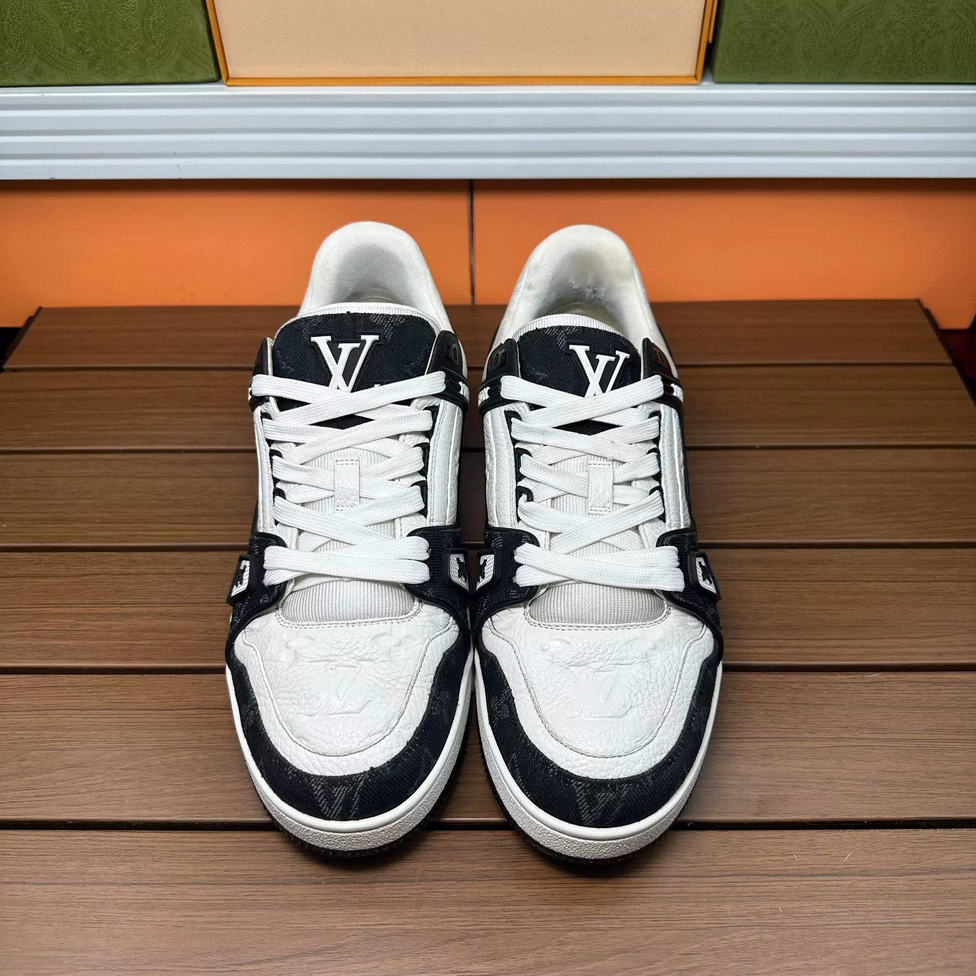 Louis Vuitton Louis Vuitton Training Denim Black Lowtop Sneakers 8 Men Size US 8 / EU 41 - 4 Thumbnail