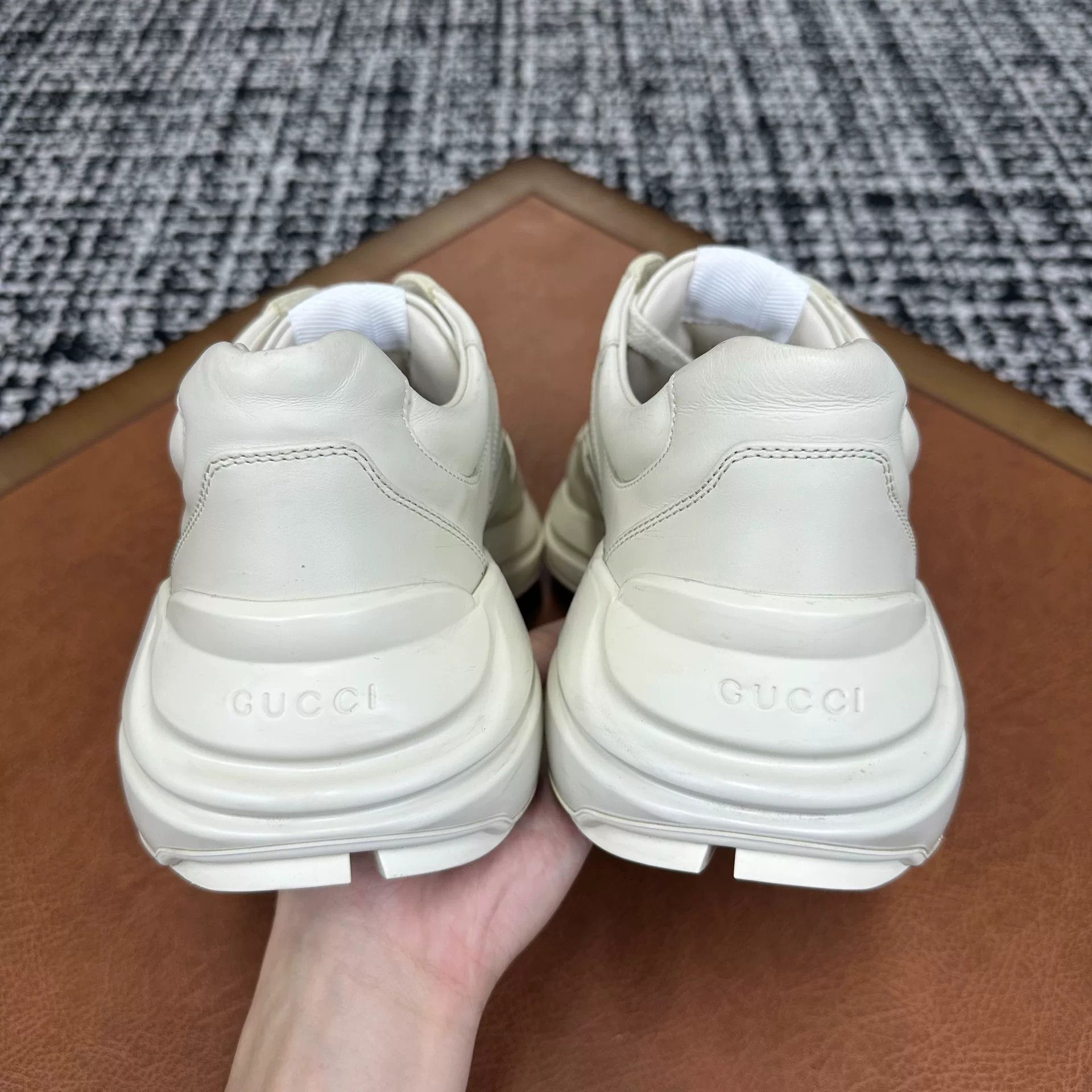 Gucci Gucci Collab White Lowtop Sneakers 9 Men Size US 9 / EU 42 - 3 Thumbnail