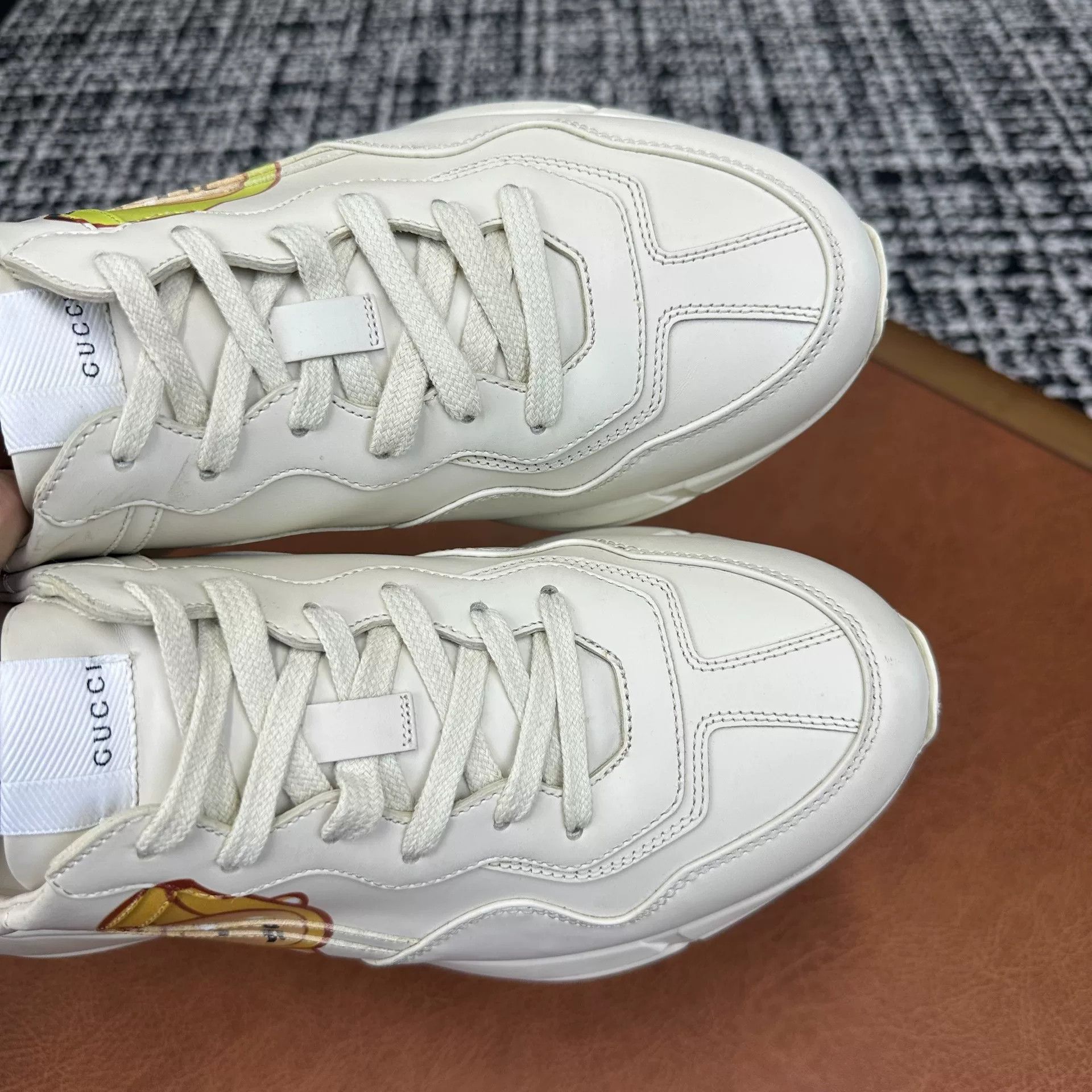 Gucci Gucci Collab White Lowtop Sneakers 9 Men Size US 9 / EU 42 - 4 Thumbnail
