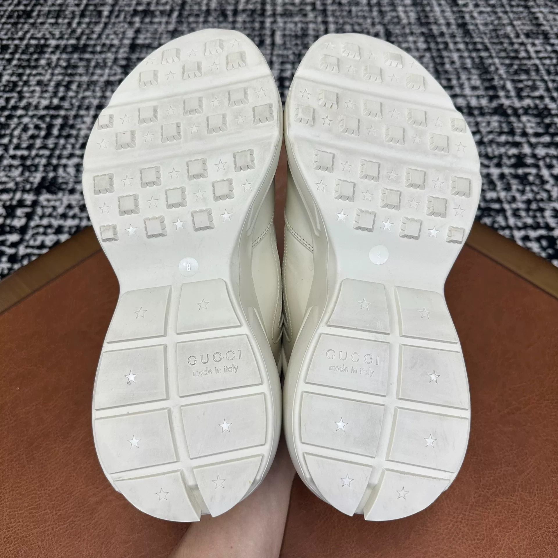 Gucci Gucci Collab White Lowtop Sneakers 9 Men Size US 9 / EU 42 - 8 Thumbnail