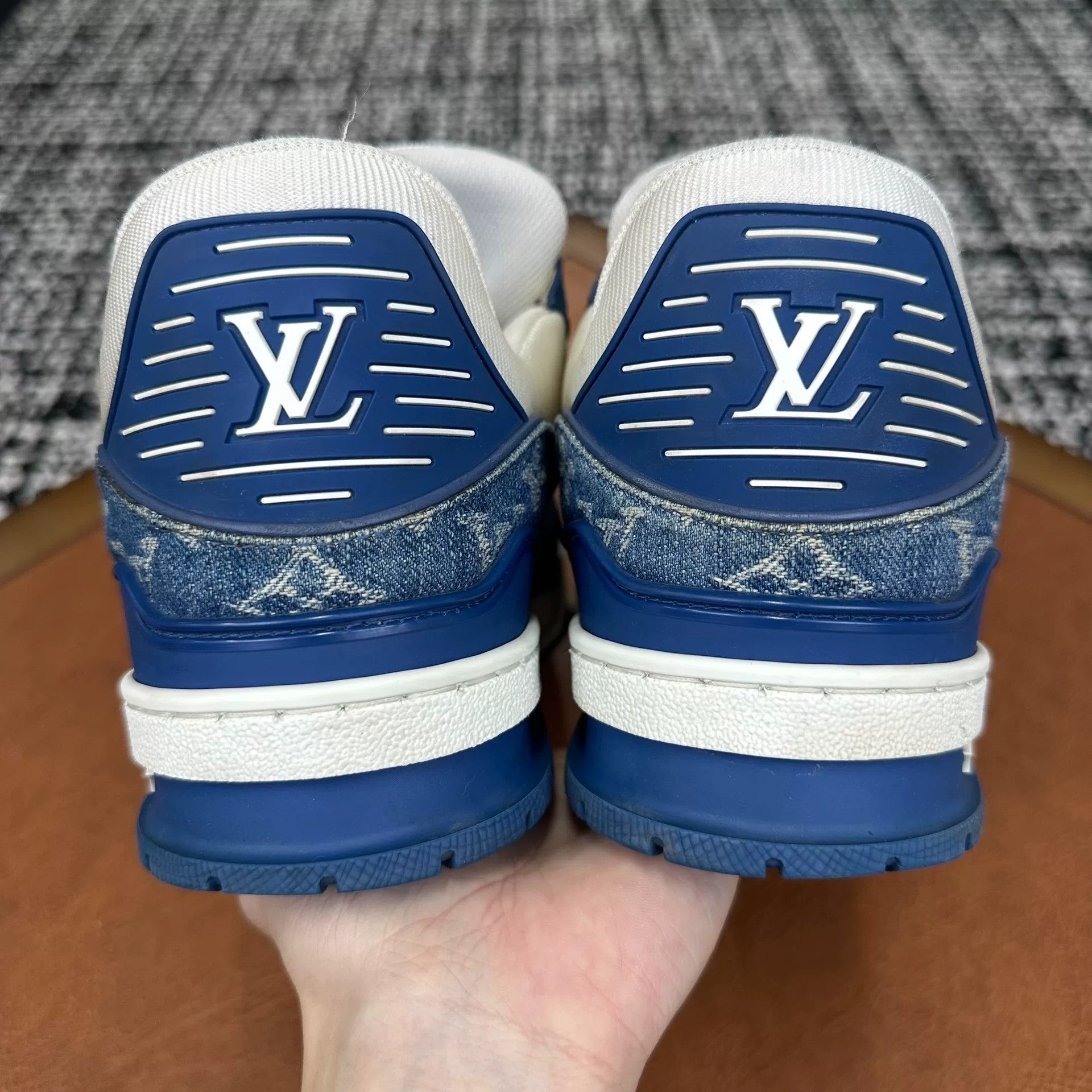Louis Vuitton Louis Vuitton Training Denim Blue Lowtop Sneakers 8 Men Size US 8 / EU 41 - 7 Thumbnail
