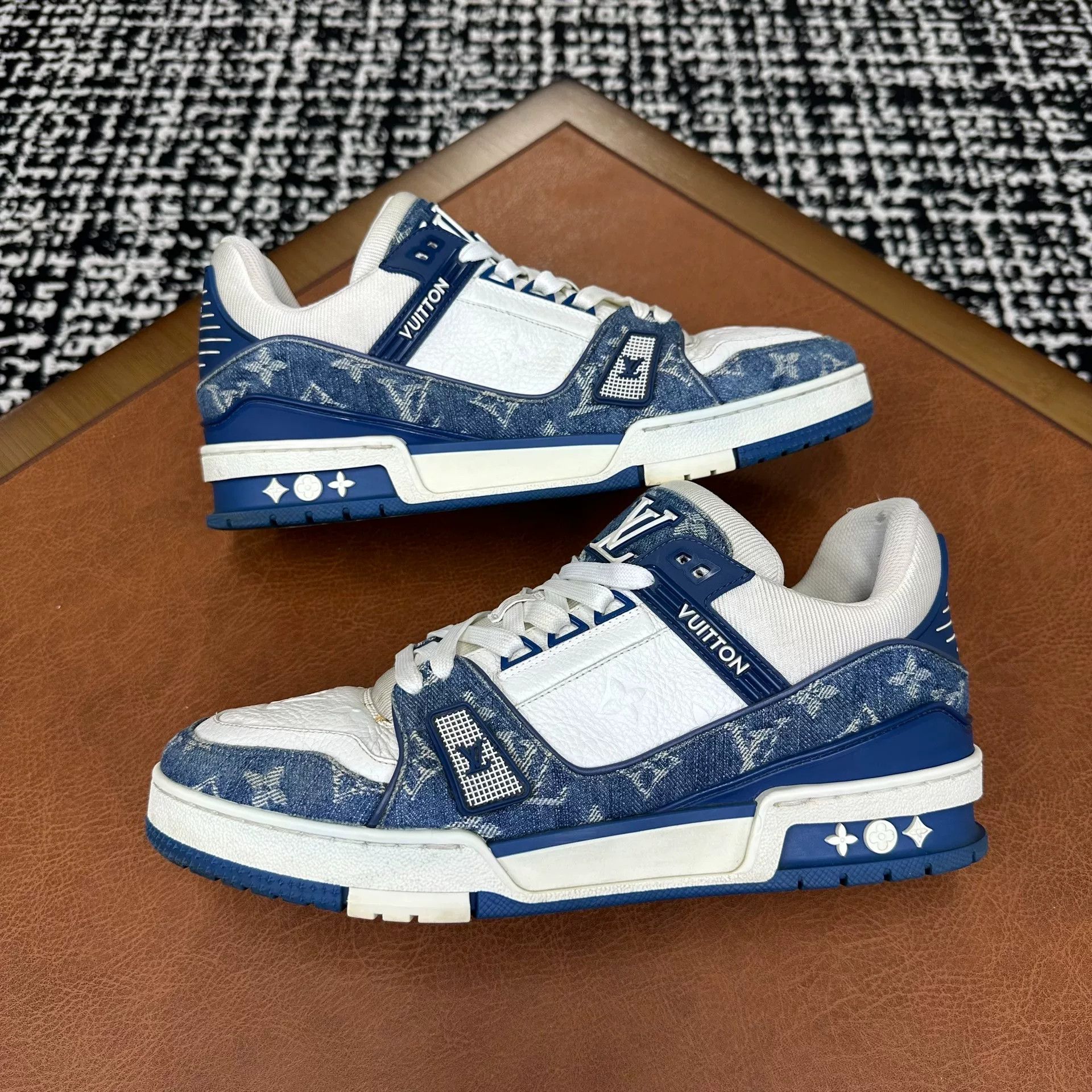 Louis Vuitton Louis Vuitton Training Denim Blue Lowtop Sneakers 8 Men Size US 8 / EU 41 - 4 Thumbnail