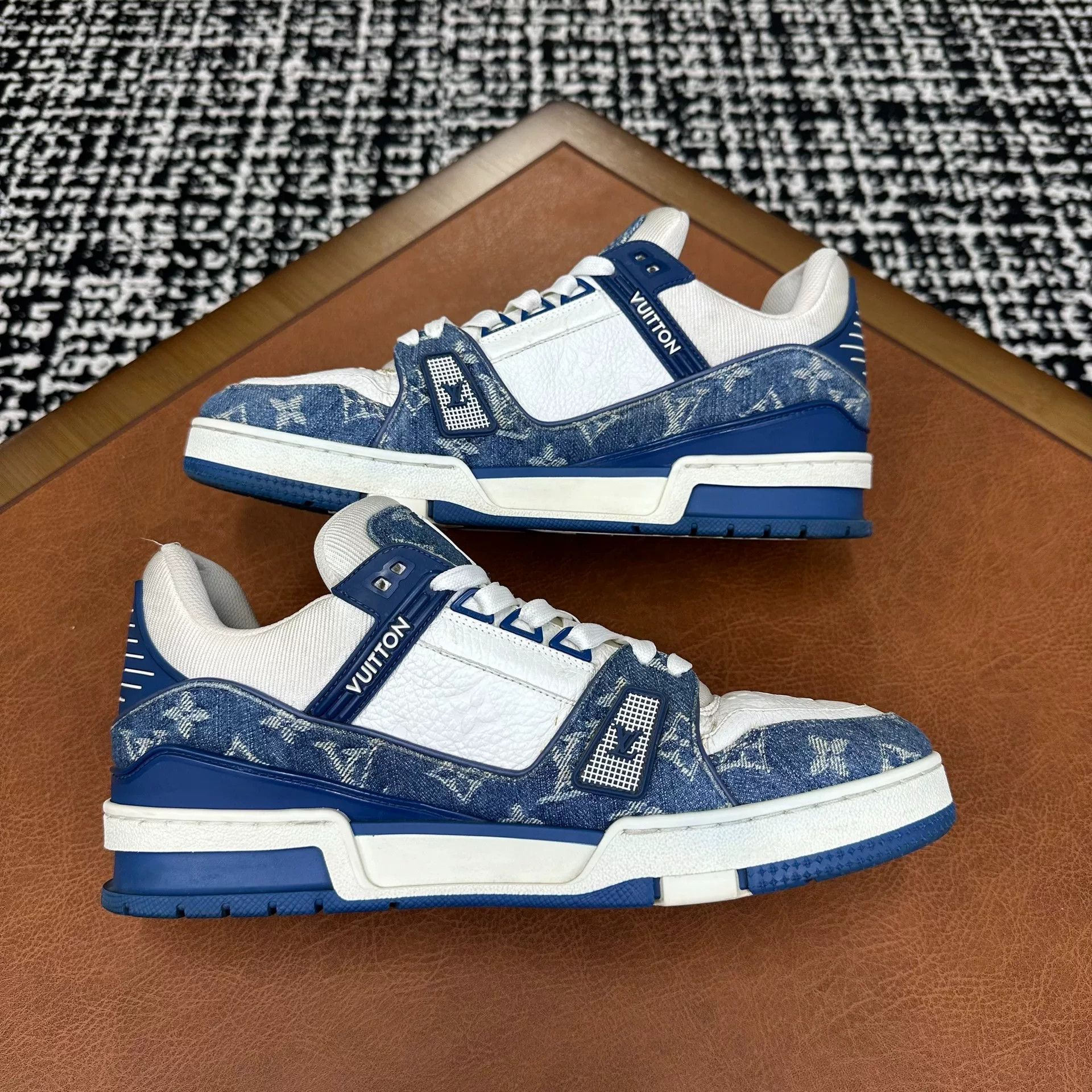 Louis Vuitton Louis Vuitton Training Denim Blue Lowtop Sneakers 8 Men Size US 8 / EU 41 - 5 Thumbnail