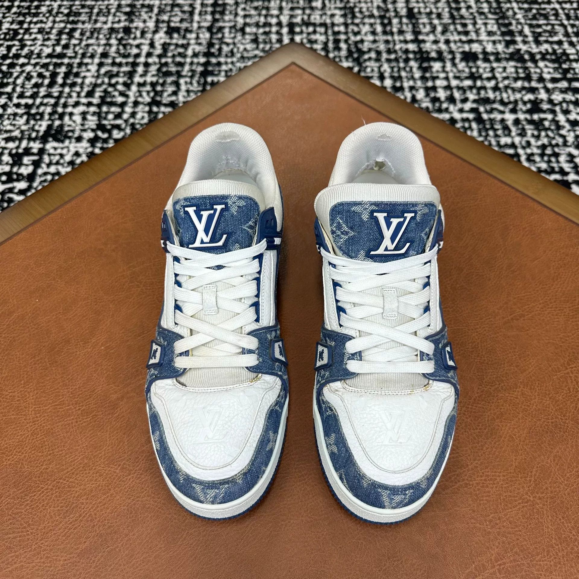 Louis Vuitton Louis Vuitton Training Denim Blue Lowtop Sneakers 8 Men Size US 8 / EU 41 - 2 Thumbnail