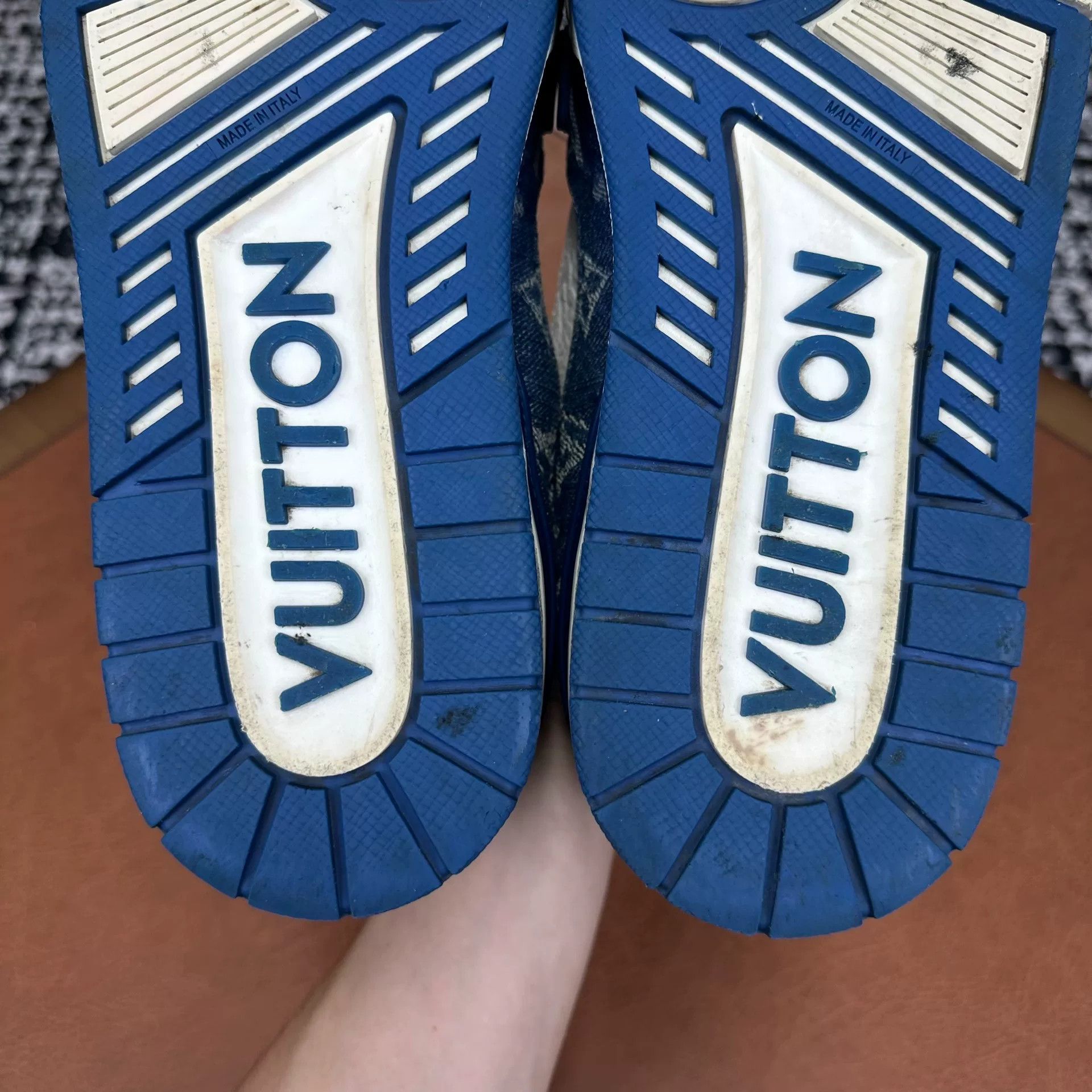 Louis Vuitton Louis Vuitton Training Denim Blue Lowtop Sneakers 8 Men Size US 8 / EU 41 - 8 Thumbnail