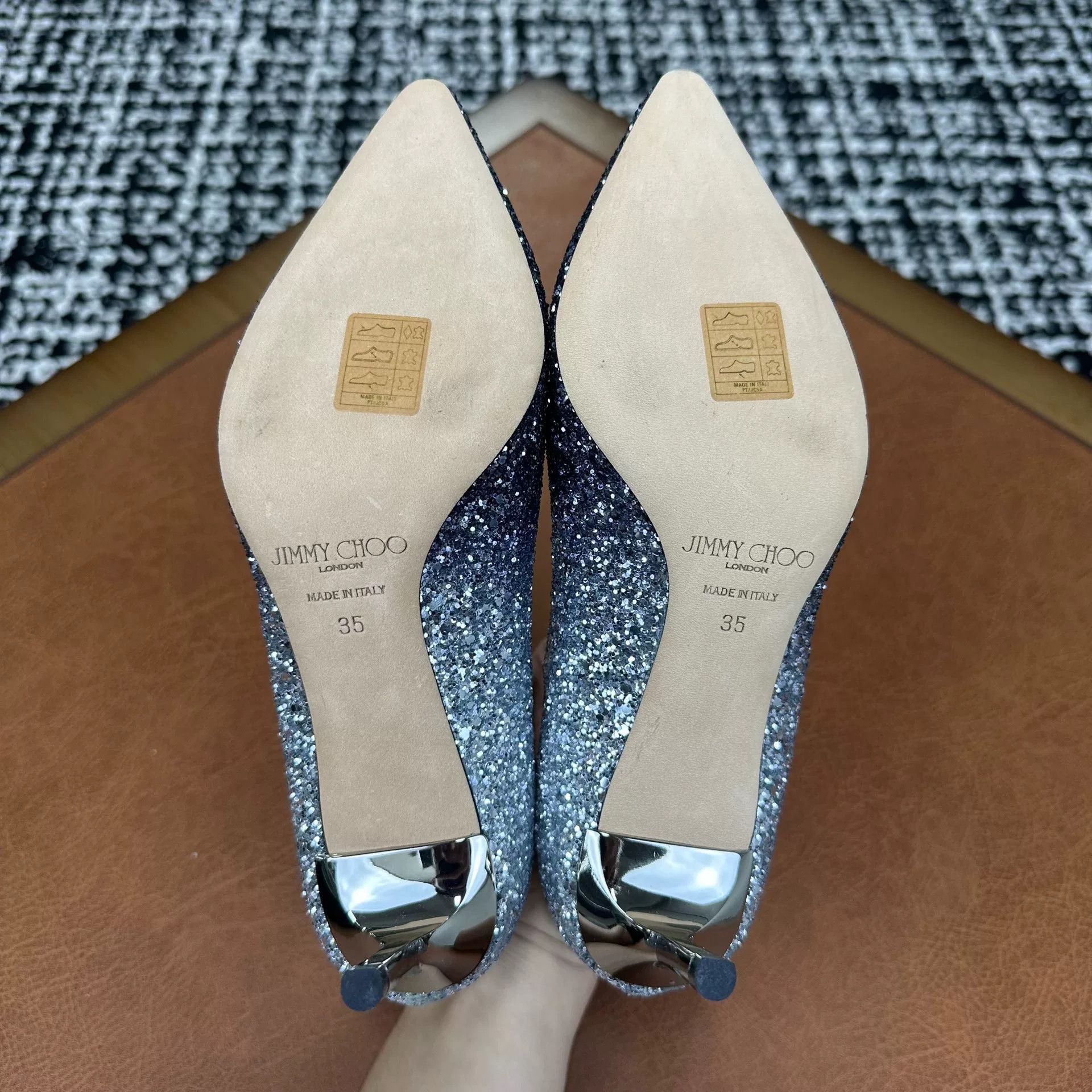 Jimmy Choo Jimmy Choo Silver Lowtop Sneakers it_35 Women Size US 5 / IT 35 - 3 Thumbnail