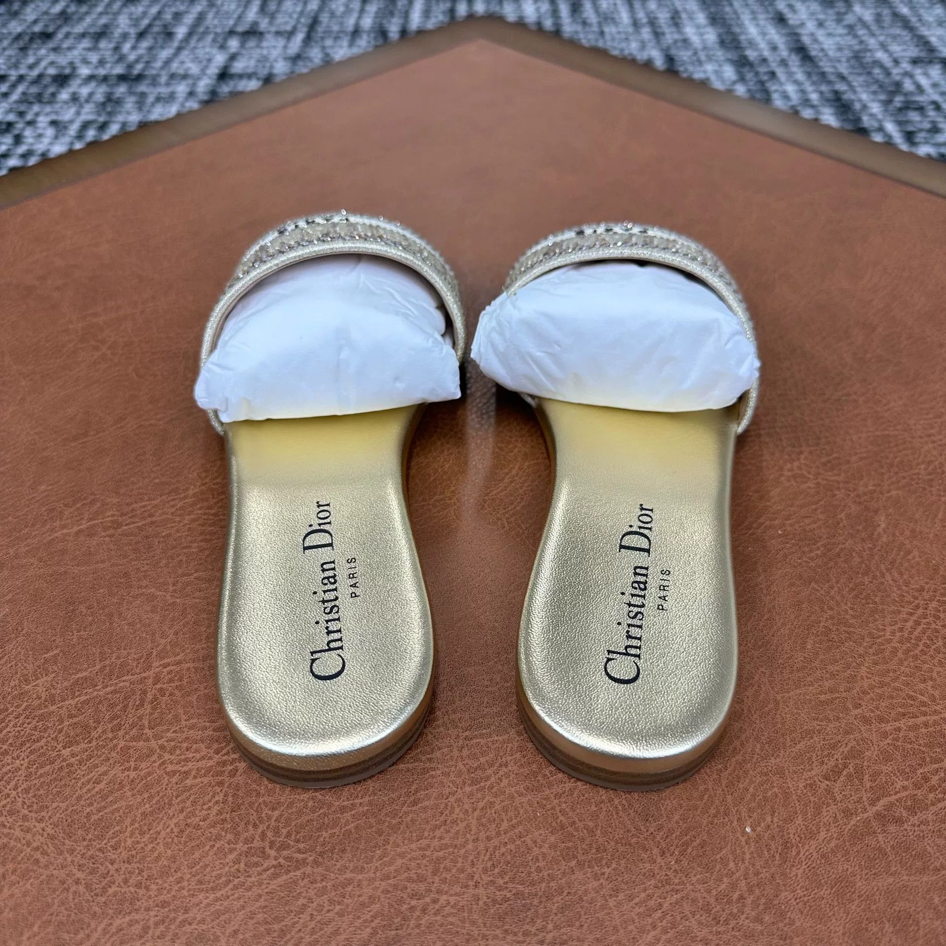 Dior Dior Gold Sandals it_36 Women Size US 6 / IT 36 - 4 Thumbnail