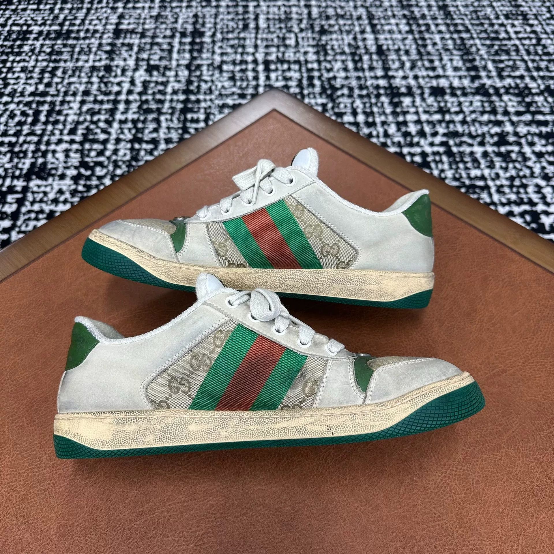 Gucci Gucci Green Lowtop Sneakers 9 Men Size US 9 / EU 42 - 5 Thumbnail