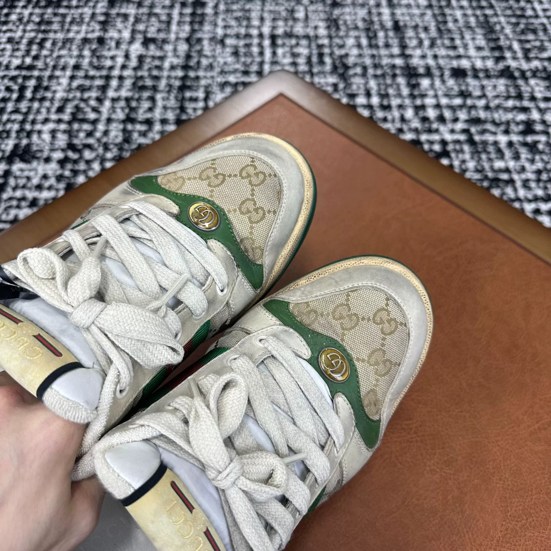 Gucci Gucci Green Lowtop Sneakers 9 Men Size US 9 / EU 42 - 4 Thumbnail