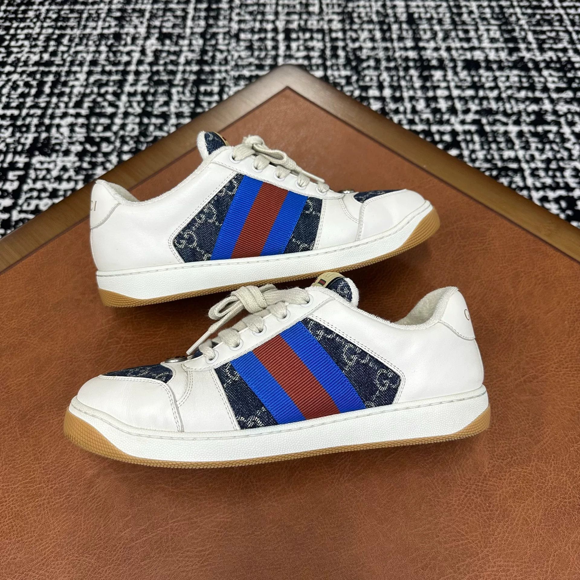 Gucci Gucci Blue Lowtop Sneakers 7 Men Size US 7 / EU 40 - 7 Thumbnail