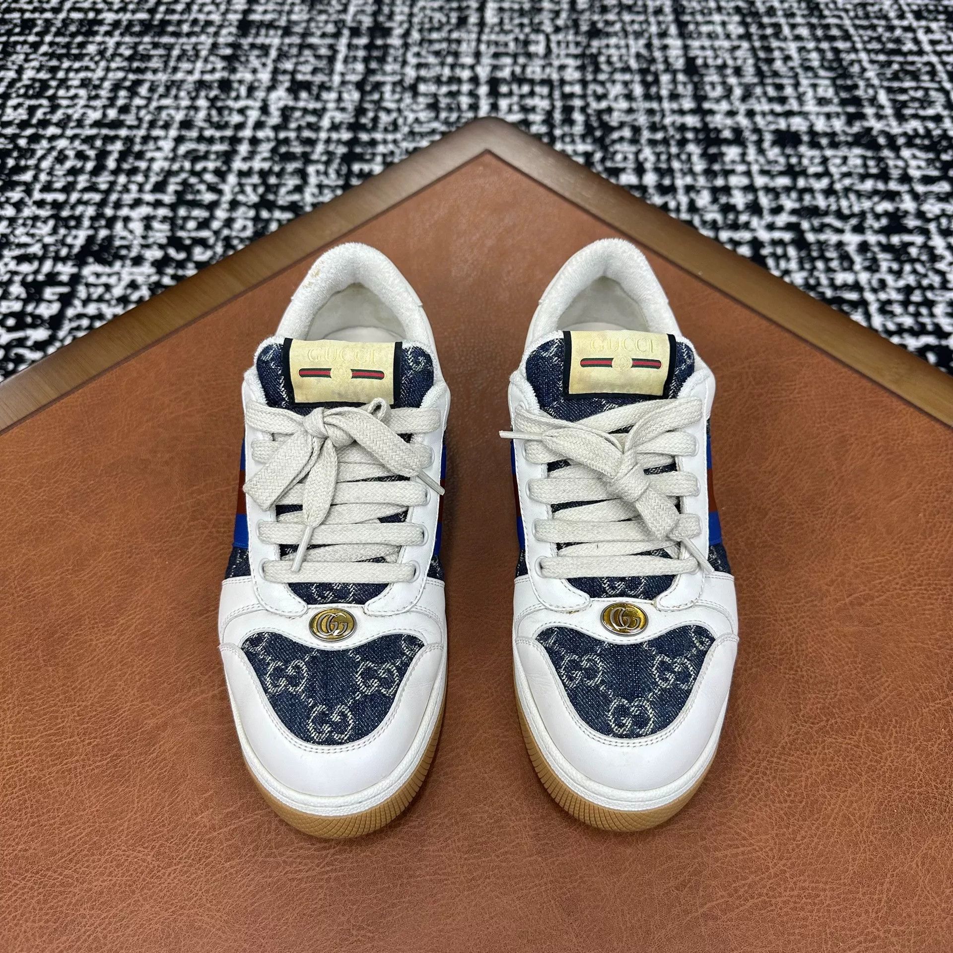 Gucci Gucci Blue Lowtop Sneakers 7 Men Size US 7 / EU 40 - 2 Thumbnail