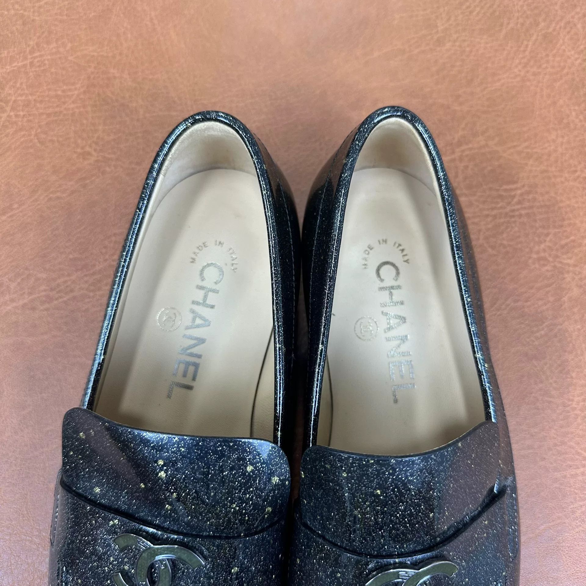 Chanel Chanel Patent Black Lowtop Sneakers it_37 Women Size US 7 / IT 37 - 8 Thumbnail