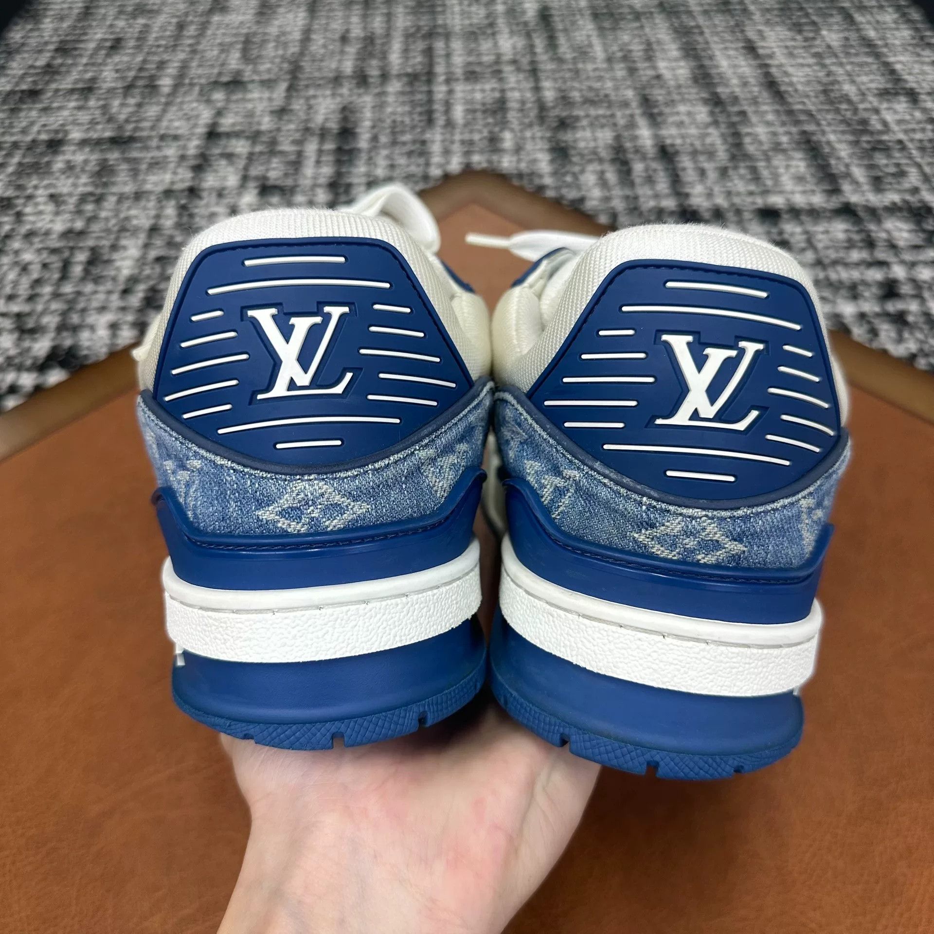 Louis Vuitton Louis Vuitton Training Denim Blue Lowtop Sneakers 8 Men Size US 8 / EU 41 - 4 Thumbnail