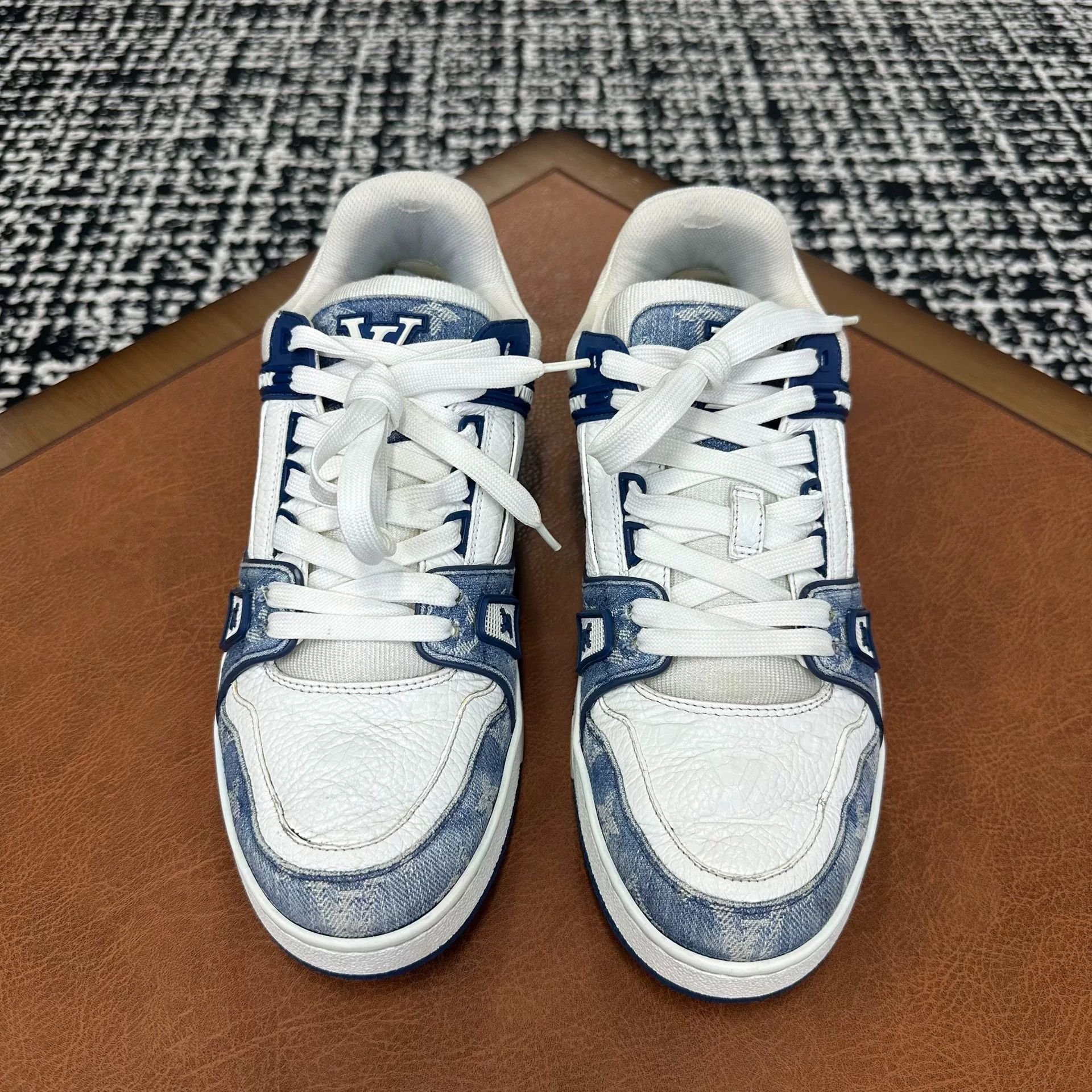 Louis Vuitton Louis Vuitton Training Denim Blue Lowtop Sneakers 8 Men Size US 8 / EU 41 - 2 Thumbnail
