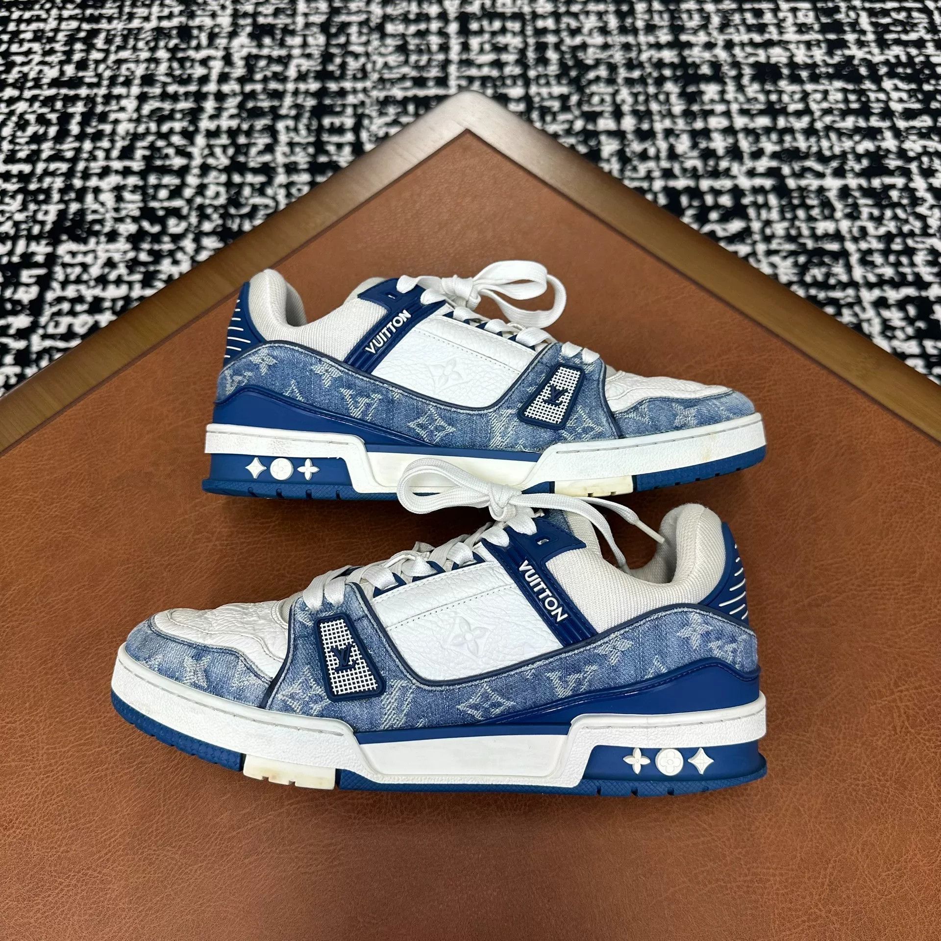 Louis Vuitton Louis Vuitton Training Denim Blue Lowtop Sneakers 8 Men Size US 8 / EU 41 - 5 Thumbnail