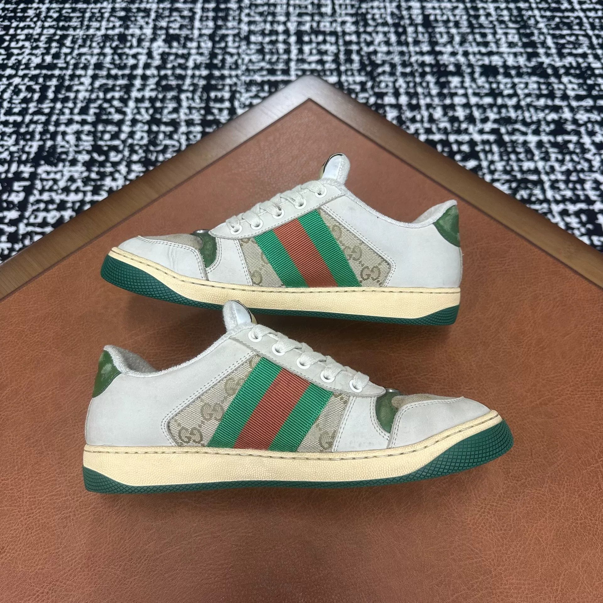 Gucci Gucci Green Lowtop Sneakers 7 Men Size US 7 / EU 40 - 5 Thumbnail