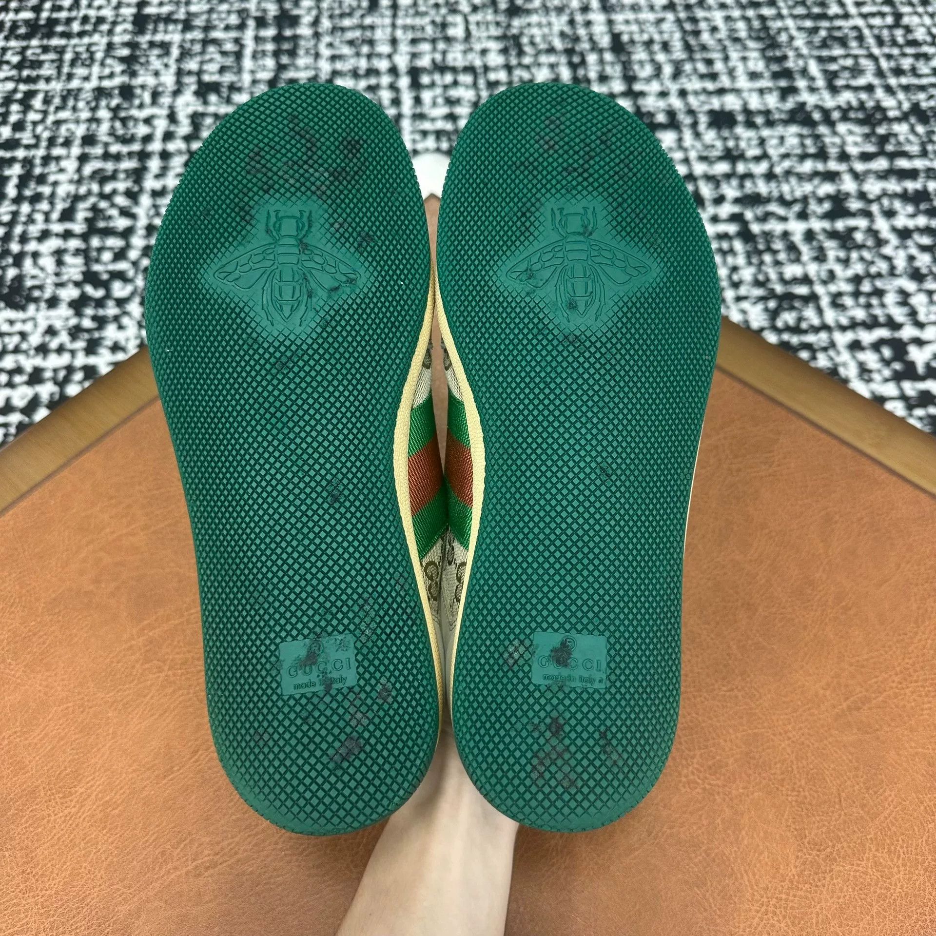 Gucci Gucci Green Lowtop Sneakers 7 Men Size US 7 / EU 40 - 6 Thumbnail