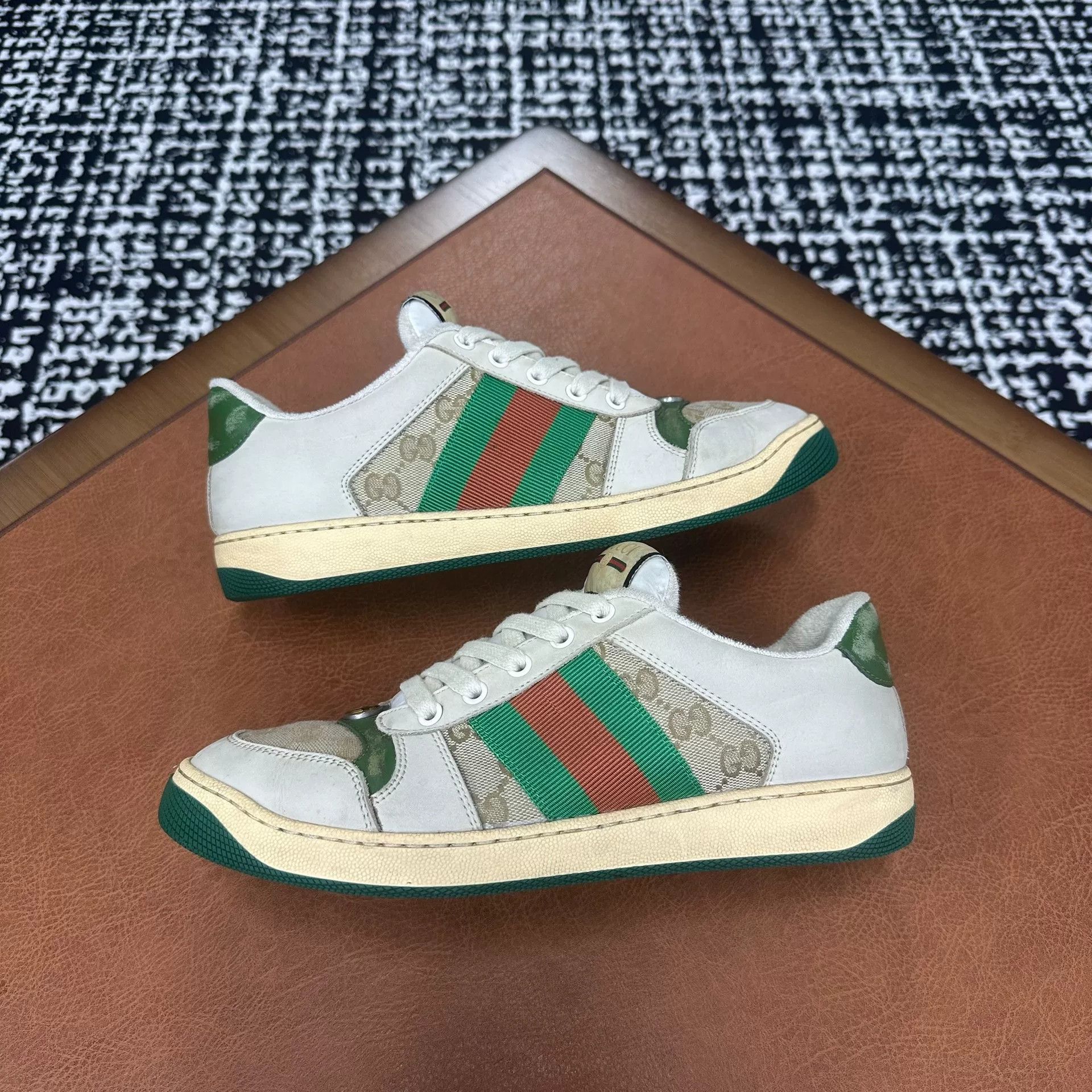 Gucci Gucci Green Lowtop Sneakers 7 Men Size US 7 / EU 40 - 4 Thumbnail