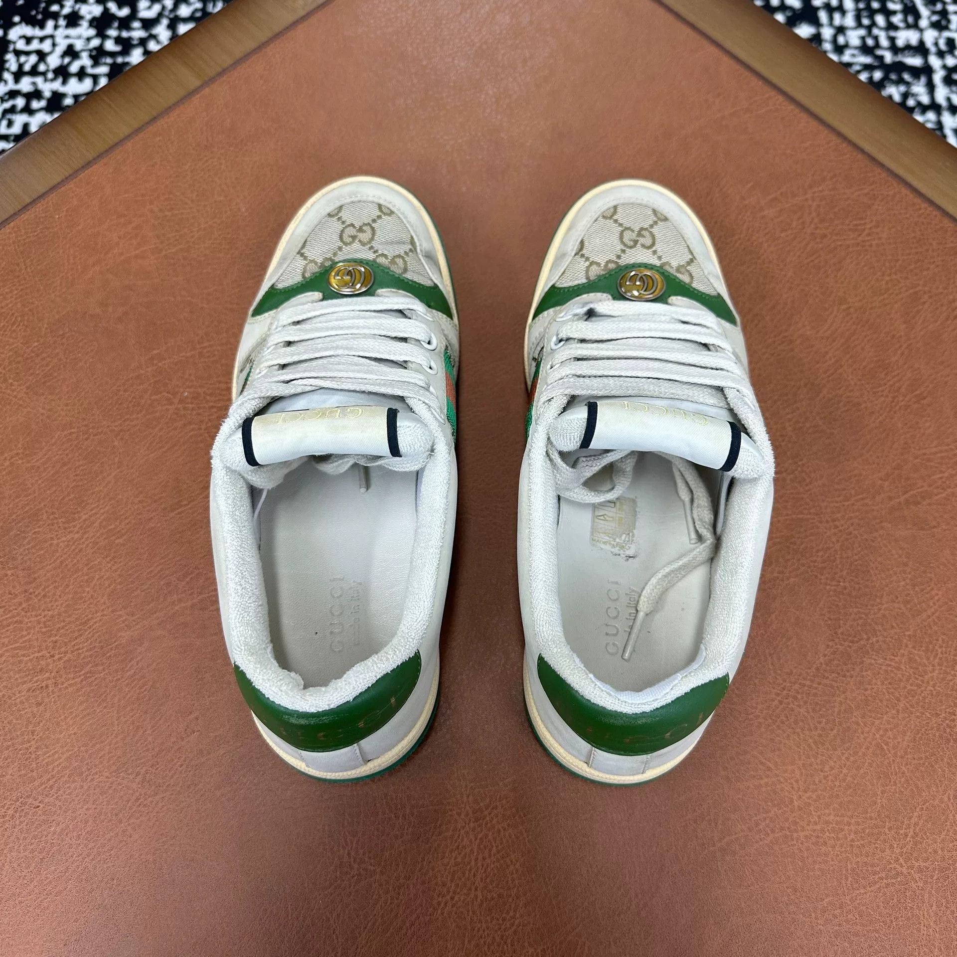 Gucci Gucci Green Lowtop Sneakers it_36-5 Women Size US 6.5 / IT 36.5 - 4 Thumbnail