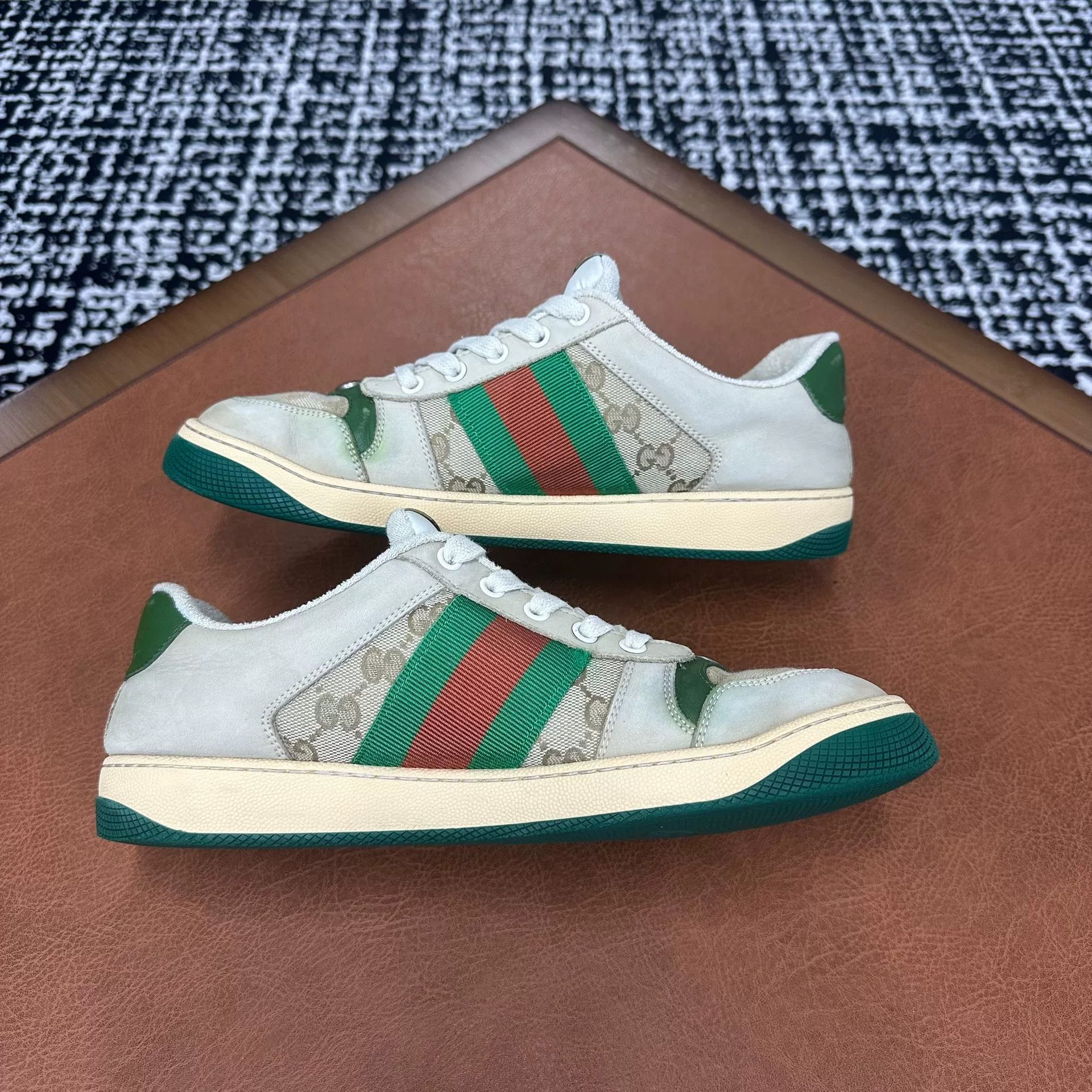 Gucci Gucci Green Lowtop Sneakers 8 Men Size US 8 / EU 41 - 6 Thumbnail