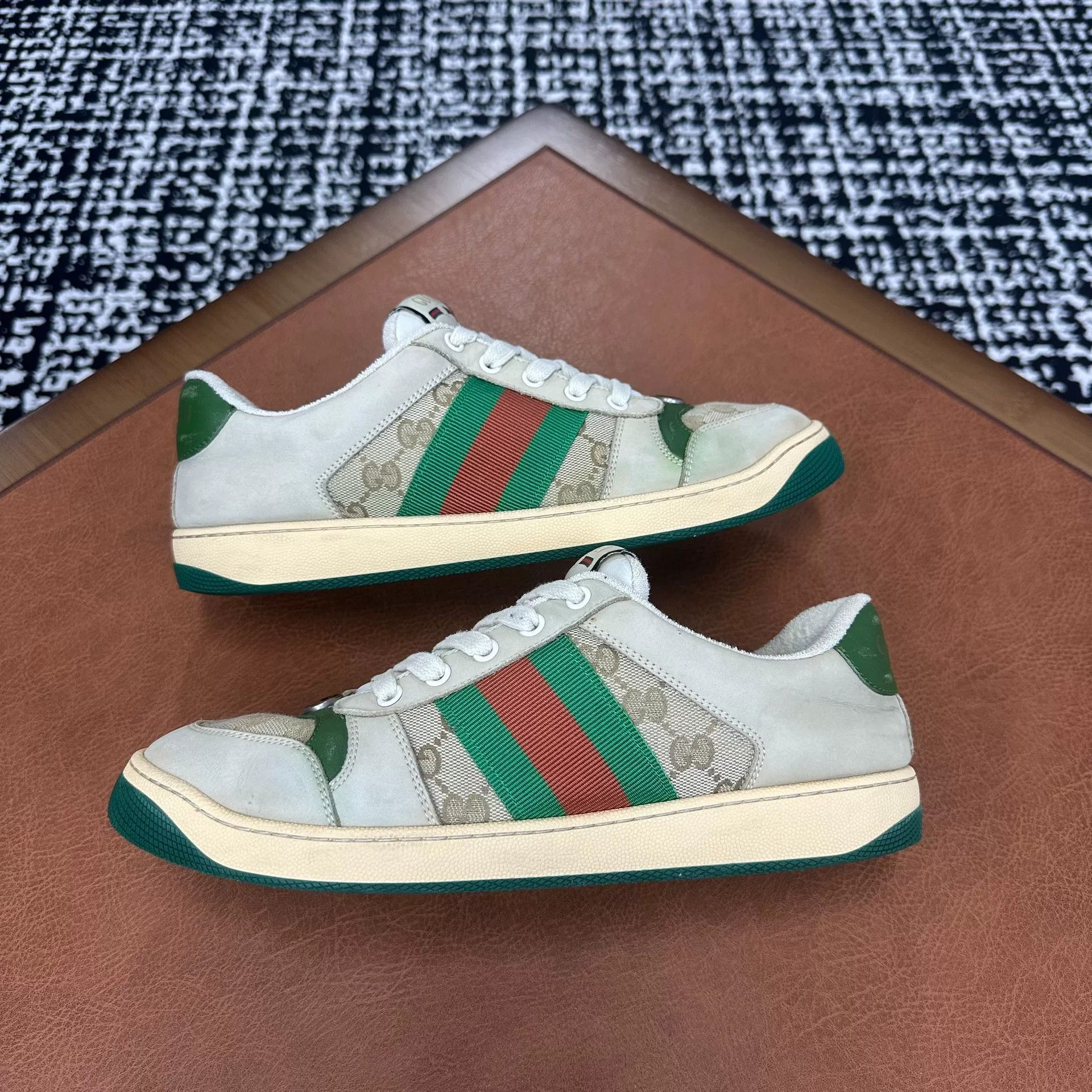 Gucci Gucci Green Lowtop Sneakers 8 Men Size US 8 / EU 41 - 7 Thumbnail
