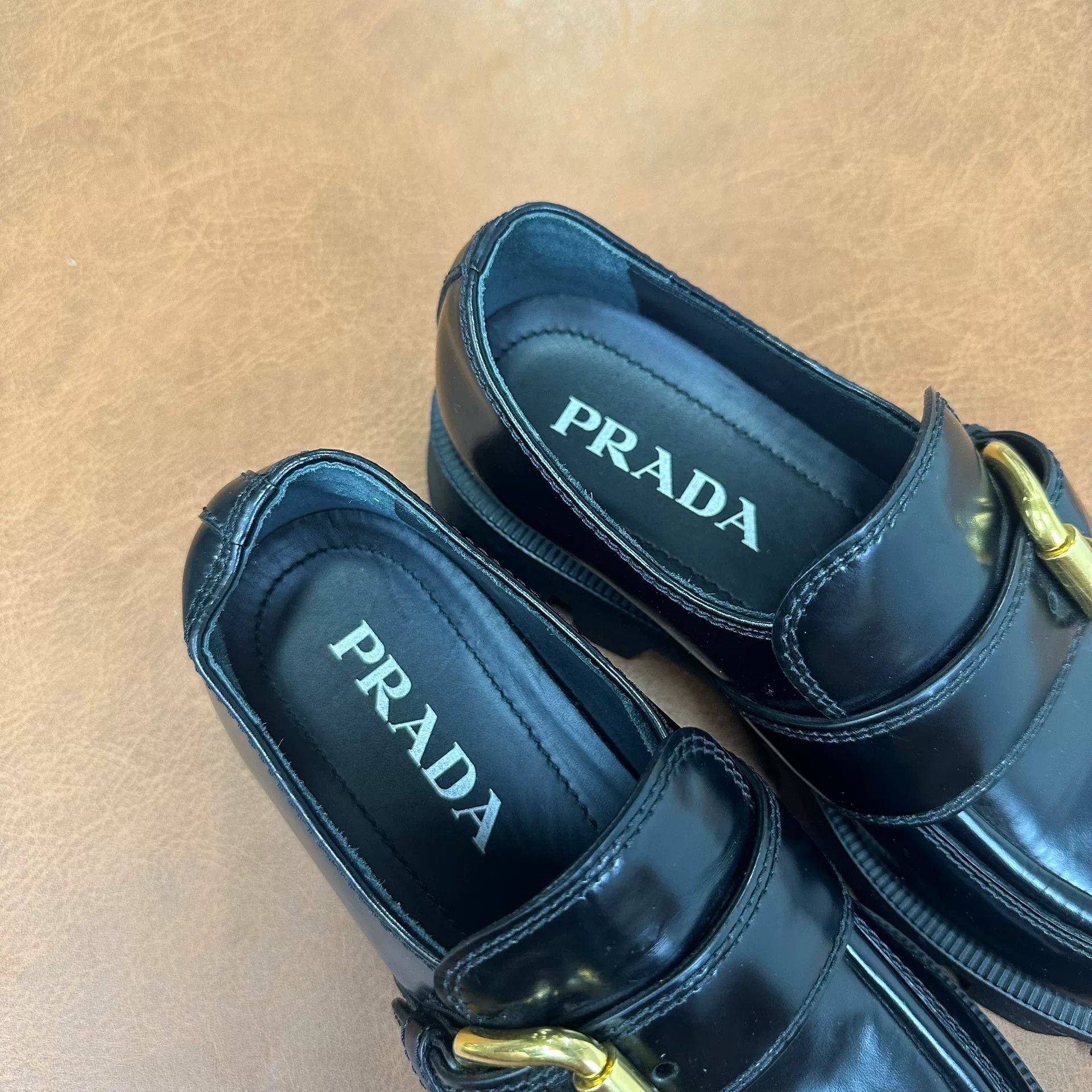 Prada Prada Metallic Black Lowtop Sneakers it_36 Women Size US 6 / IT 36 - 5 Thumbnail