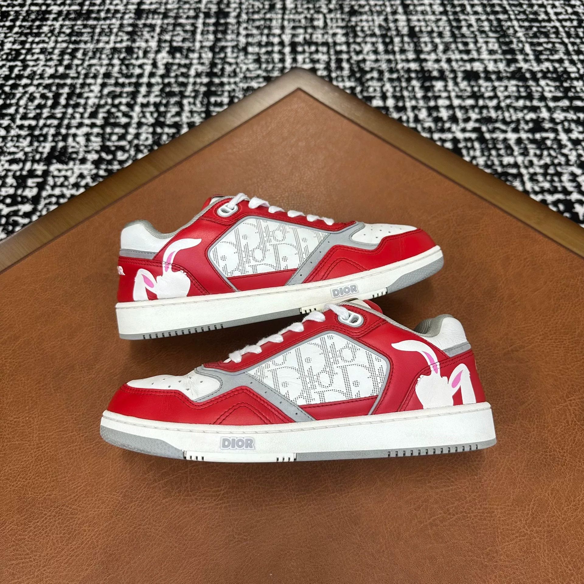 Dior Dior Limited Printed Red Lowtop Sneakers 7 Men Size US 7 / EU 40 - 5 Thumbnail