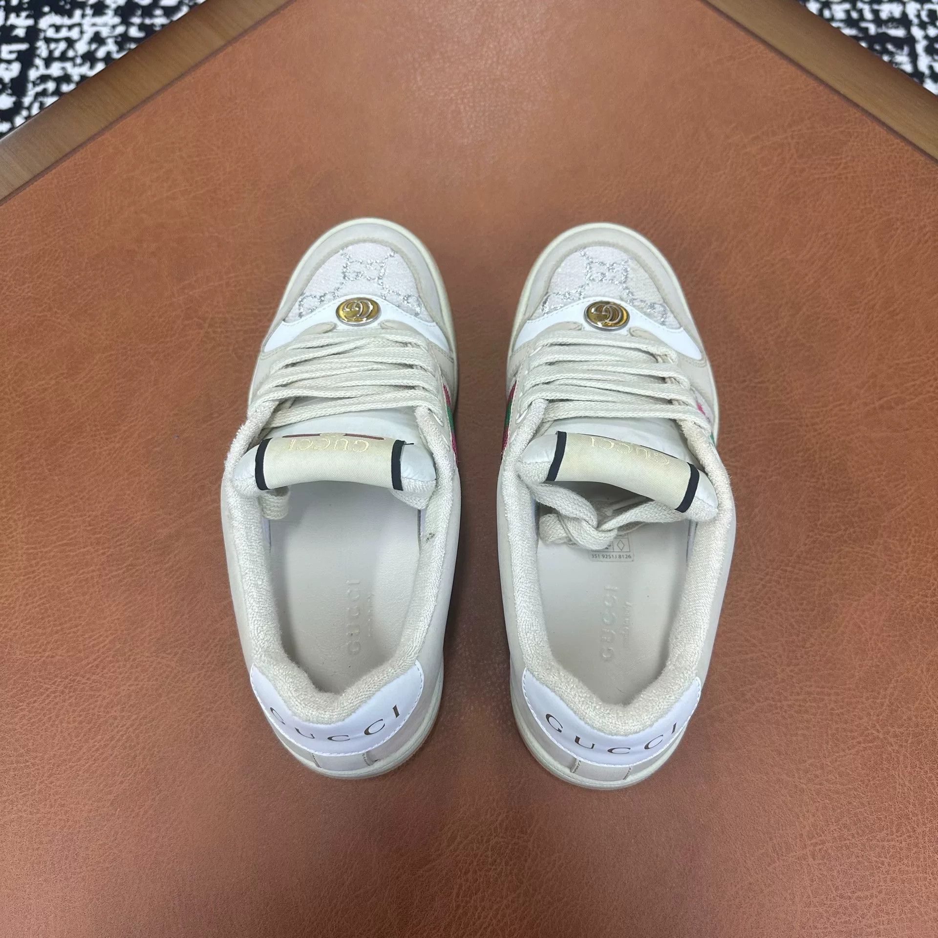 Gucci Gucci Beige Lowtop Sneakers it_35-5 Women Size US 5.5 / IT 35.5 - 4 Thumbnail