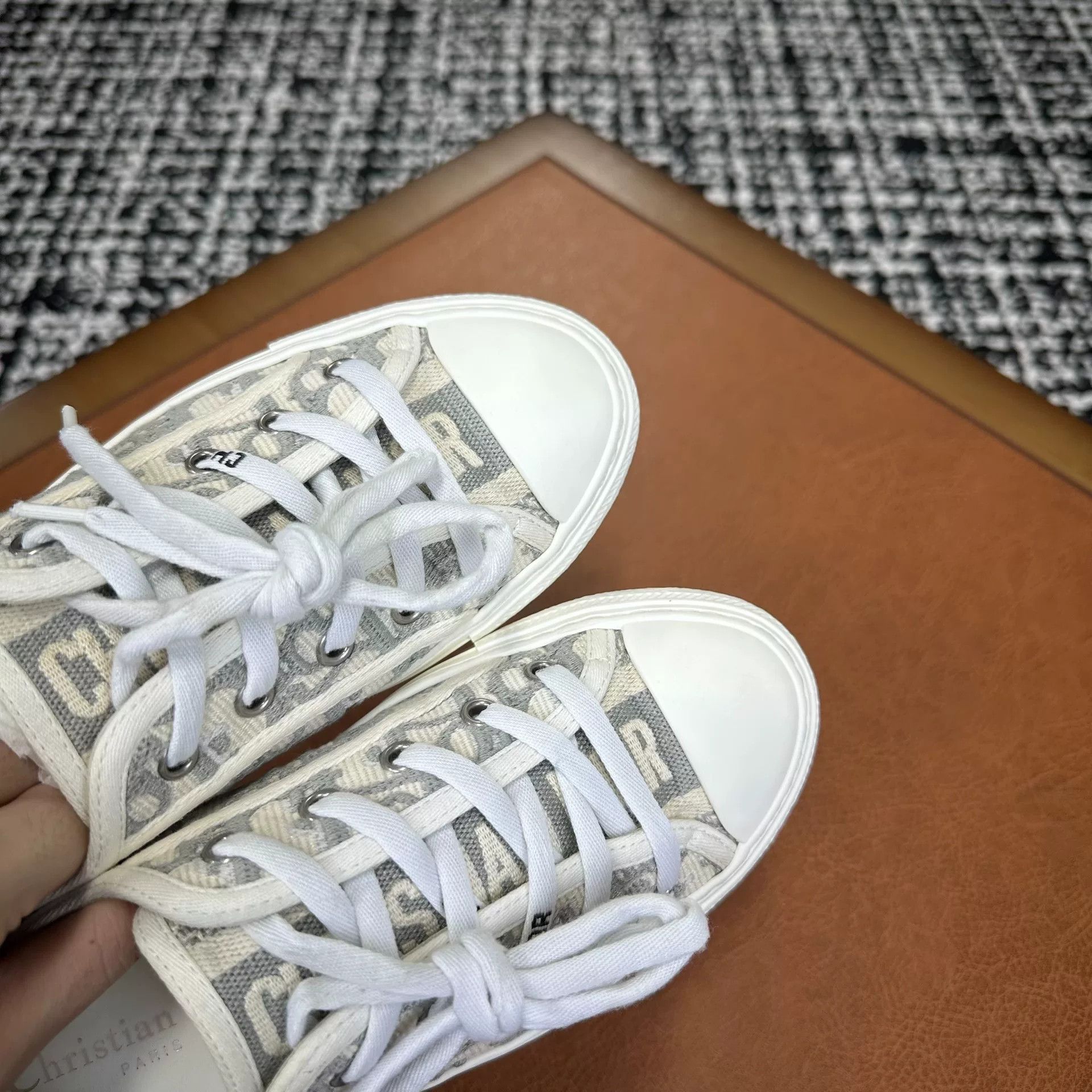 Dior Dior Gray Lowtop Sneakers it_36 Women Size US 6 / IT 36 - 7 Thumbnail