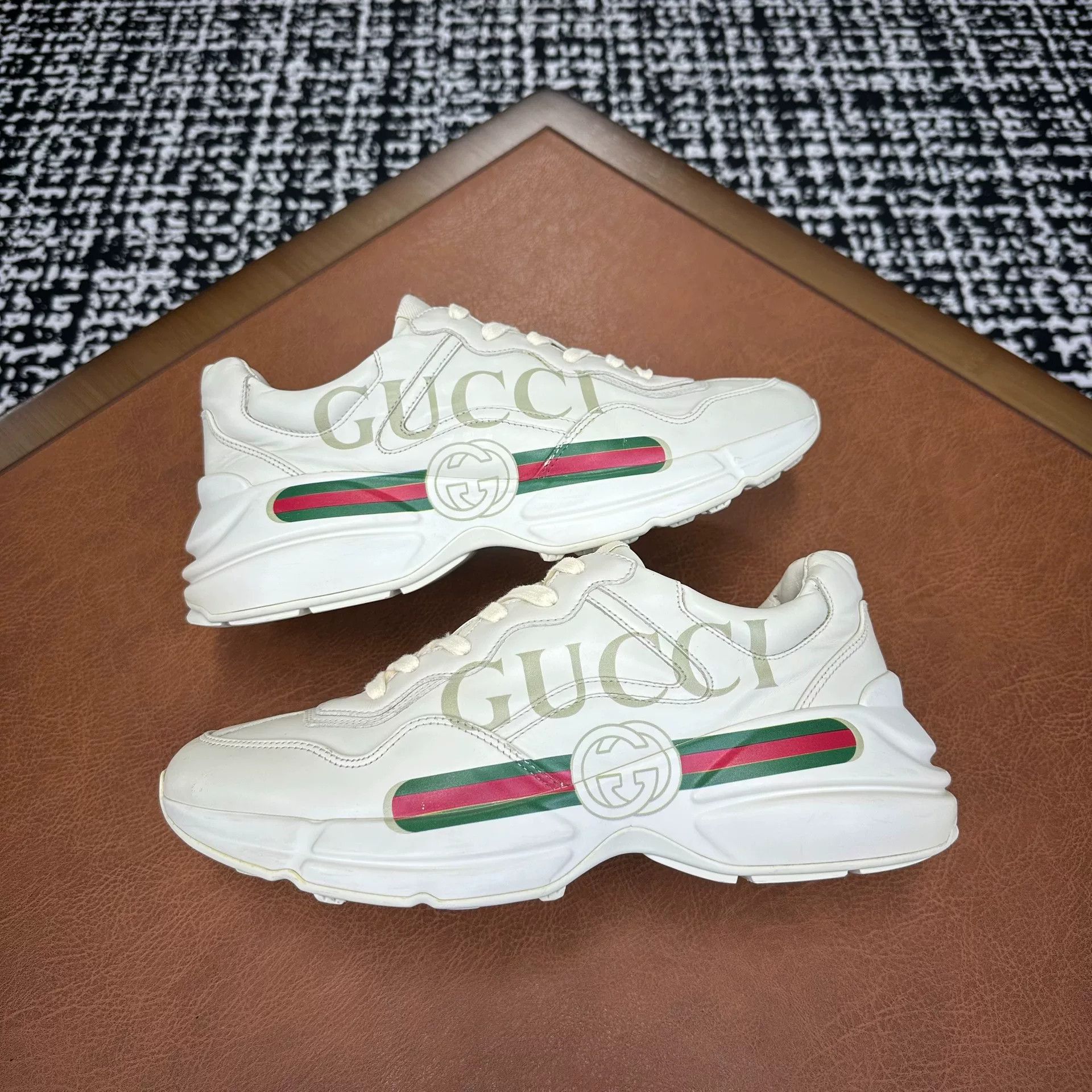 Gucci Gucci Printed Lowtop Sneakers 8 Men Size US 8 / EU 41 - 6 Thumbnail