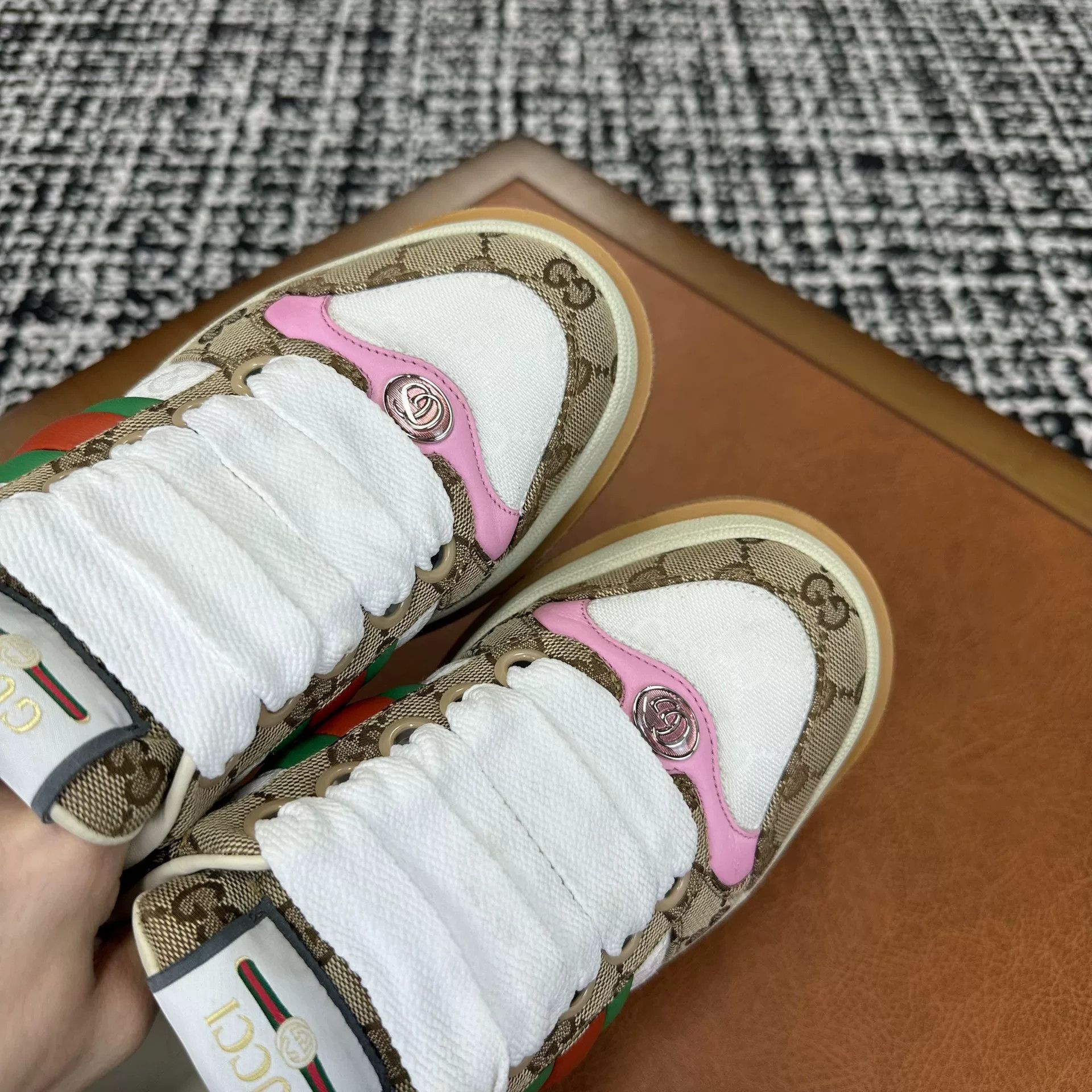 Gucci Gucci Brown Lowtop Sneakers it_37 Women Size US 7 / IT 37 - 5 Thumbnail