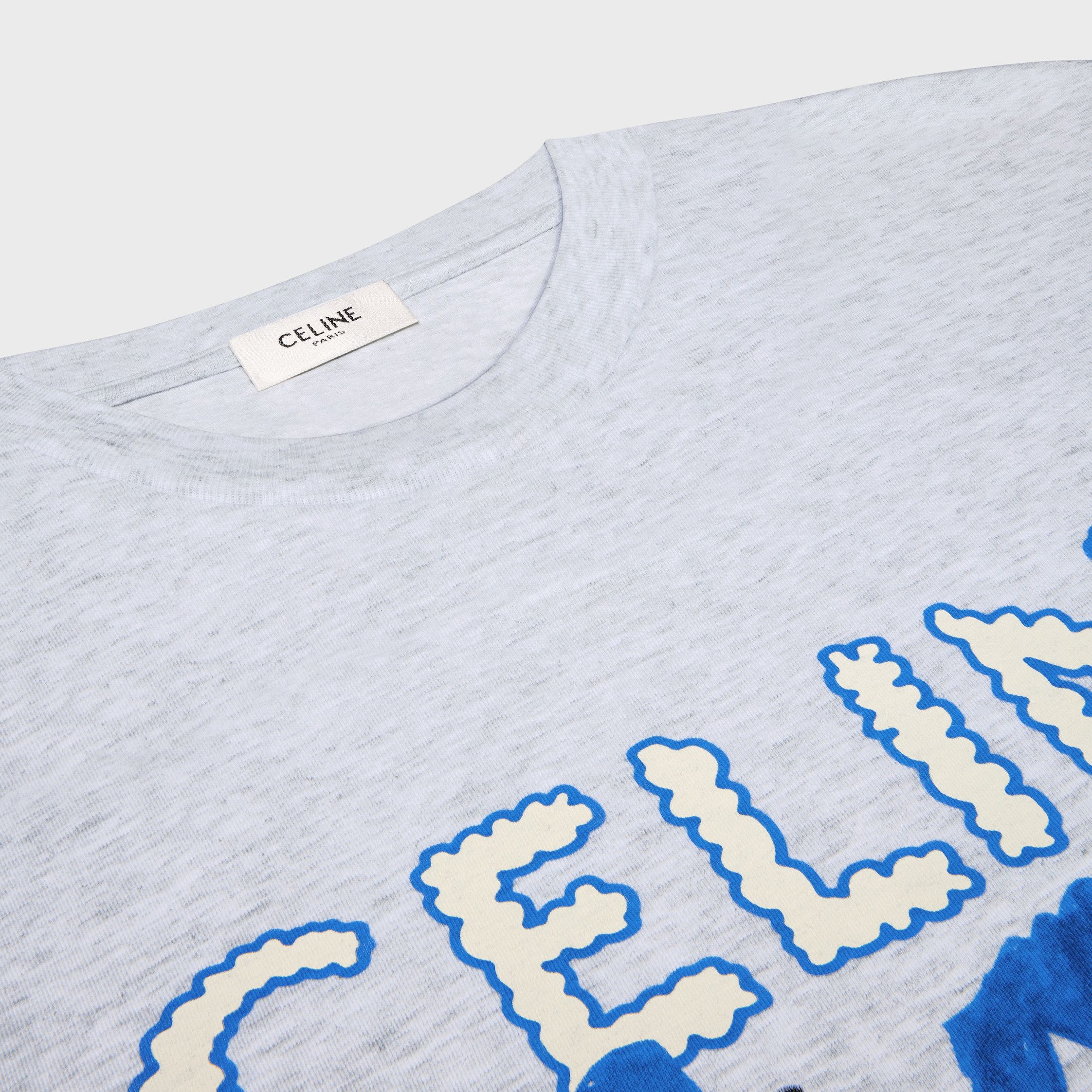 Celine REGULAR T-SHIRT IN COTTON JERSEY grey/multicolor Size US M / EU 48-50 / 2 - 3 Thumbnail