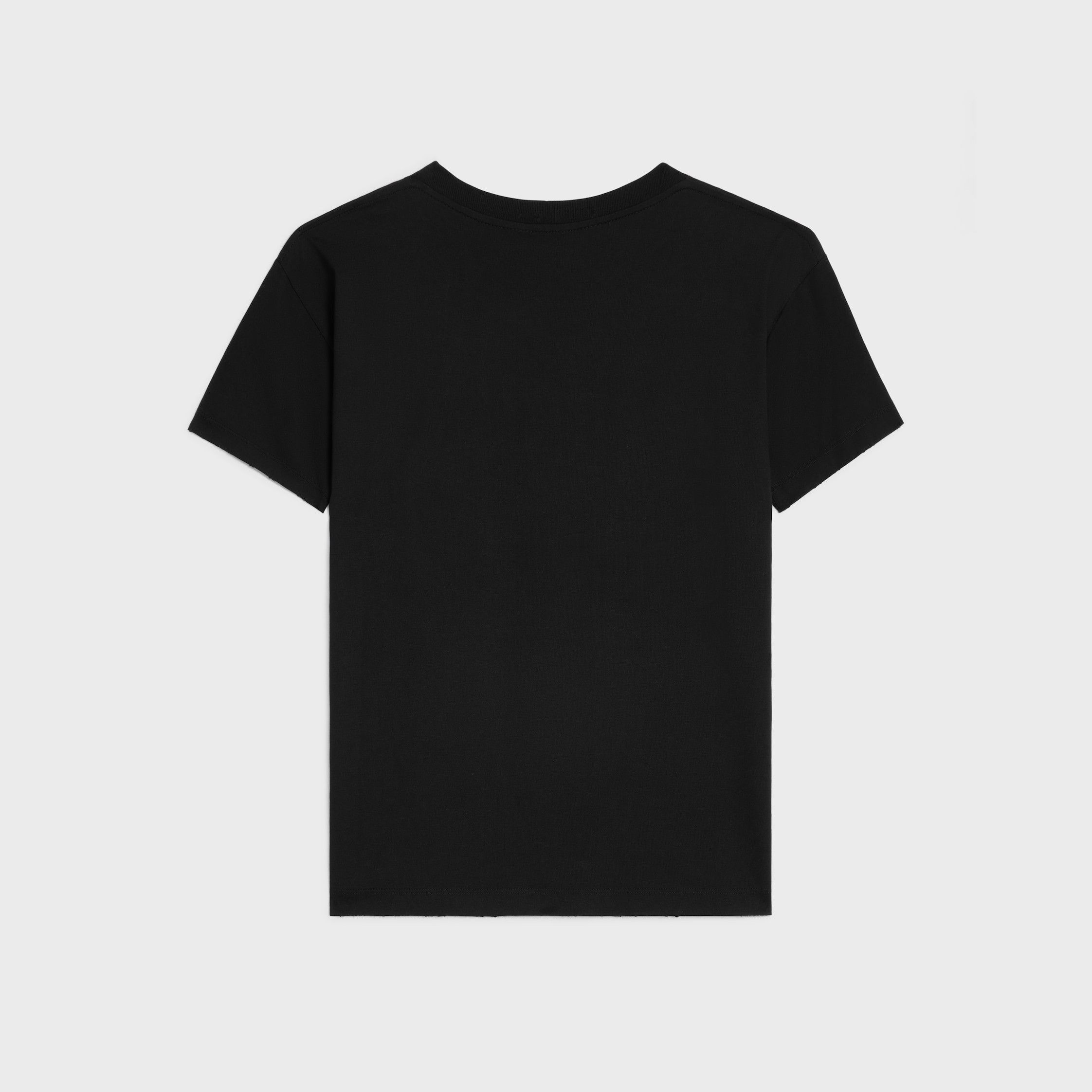 Celine REGULAR T-SHIRT IN COTTON JERSEY black/multicolor Size US M / EU 48-50 / 2 - 2 Thumbnail
