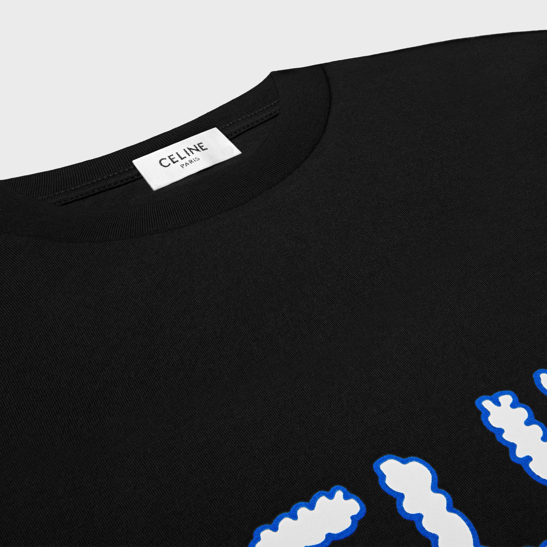 Celine REGULAR T-SHIRT IN COTTON JERSEY black/multicolor Size US M / EU 48-50 / 2 - 3 Thumbnail