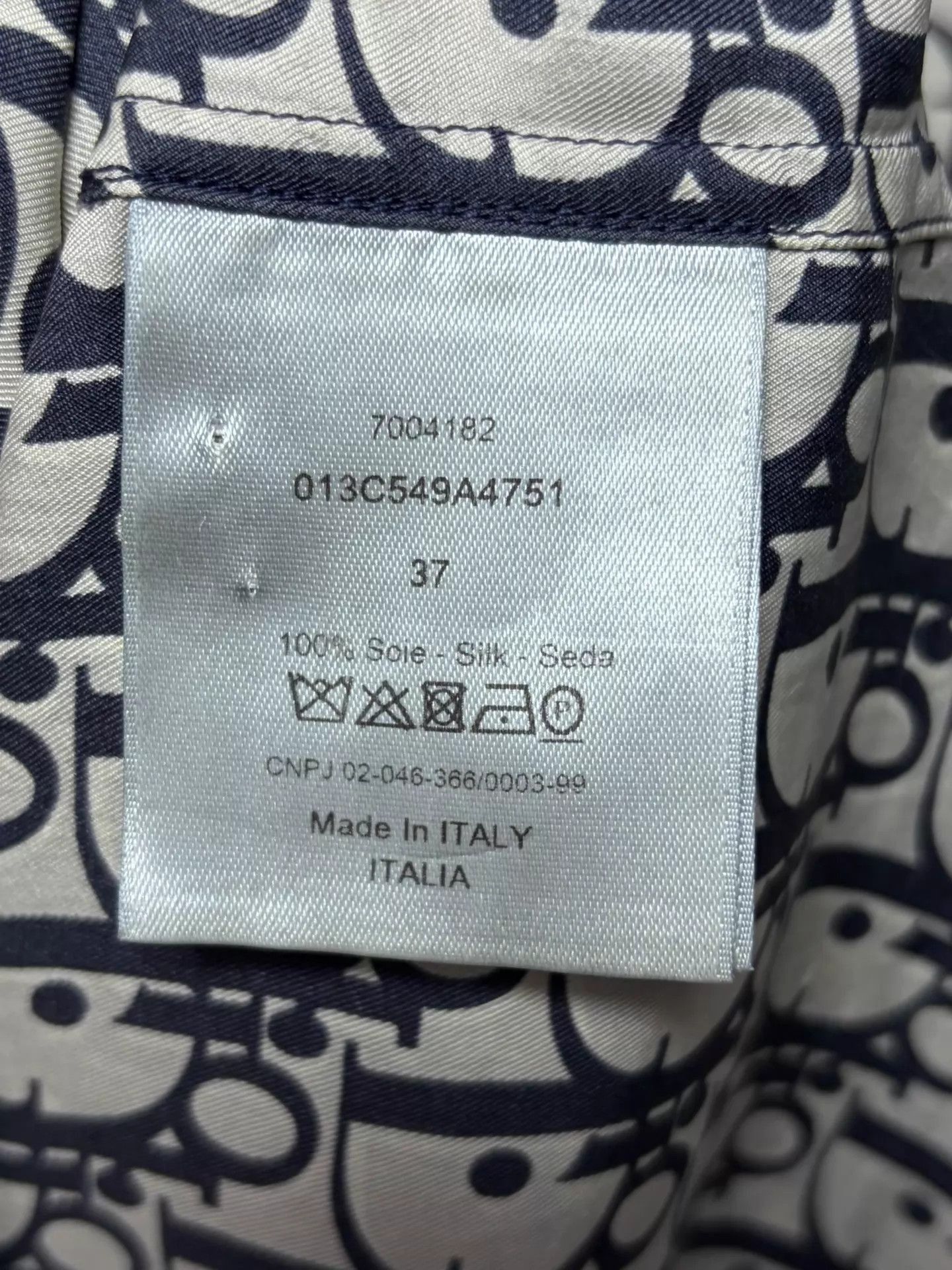 Dior Multi-Pattern Short-Sleeve Button-Up Shirt Size US XS / EU 42 / 0 - 4 Thumbnail