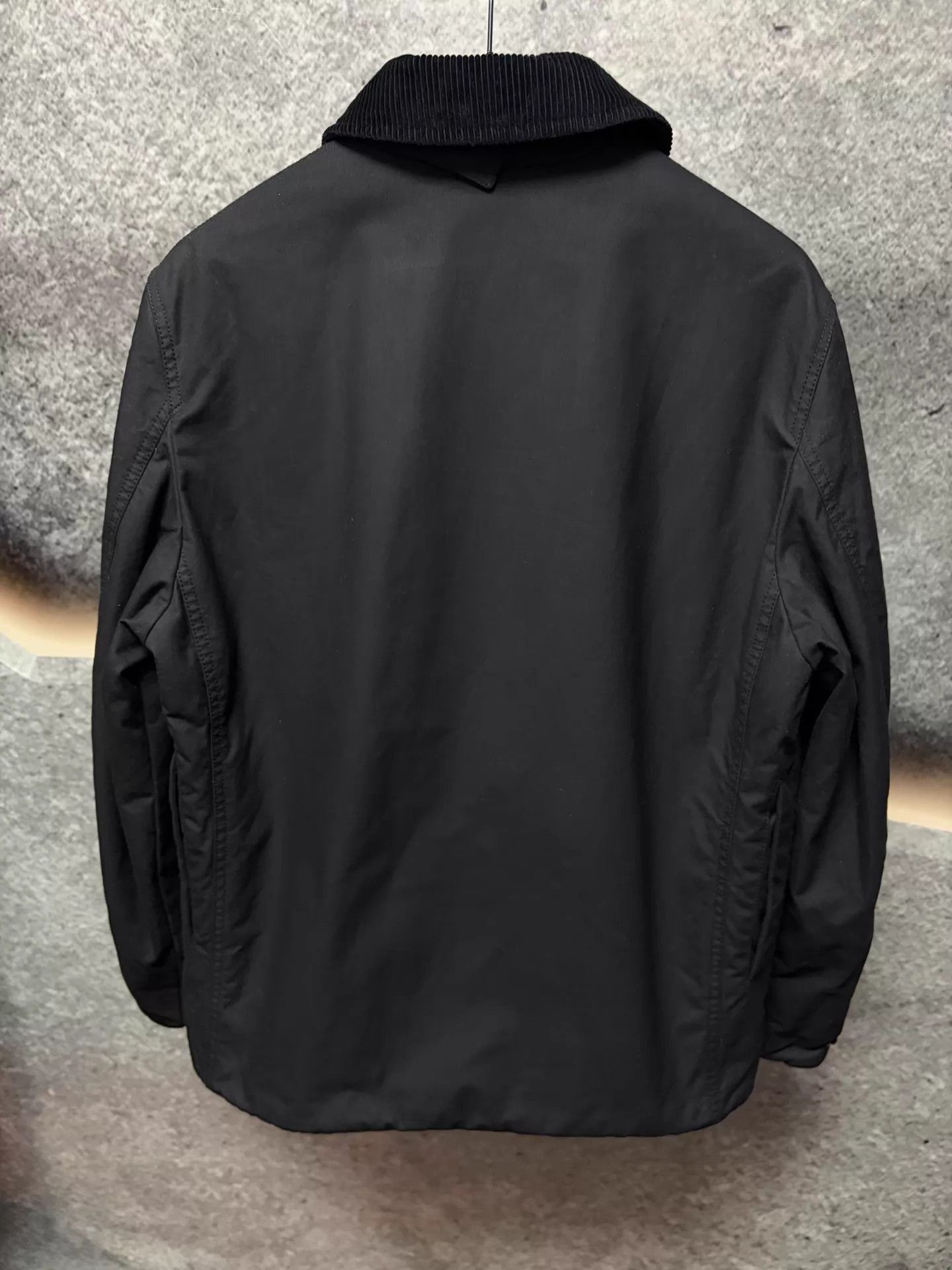 Burberry Black Corduroy Collar Button-Up Light Jacket S Size US S / EU 44-46 / 1 - 2 Thumbnail