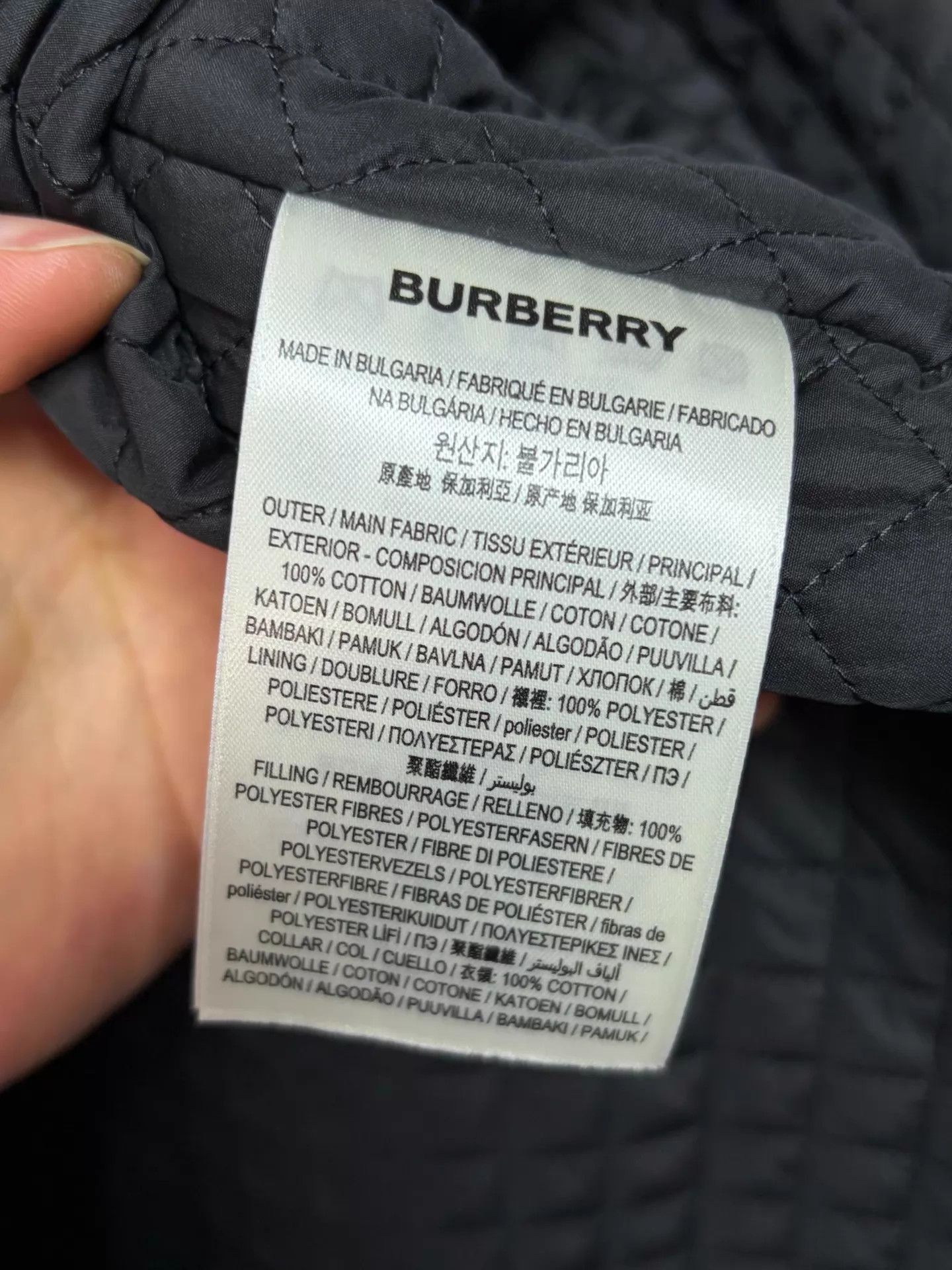 Burberry Black Corduroy Collar Button-Up Light Jacket S Size US S / EU 44-46 / 1 - 5 Thumbnail