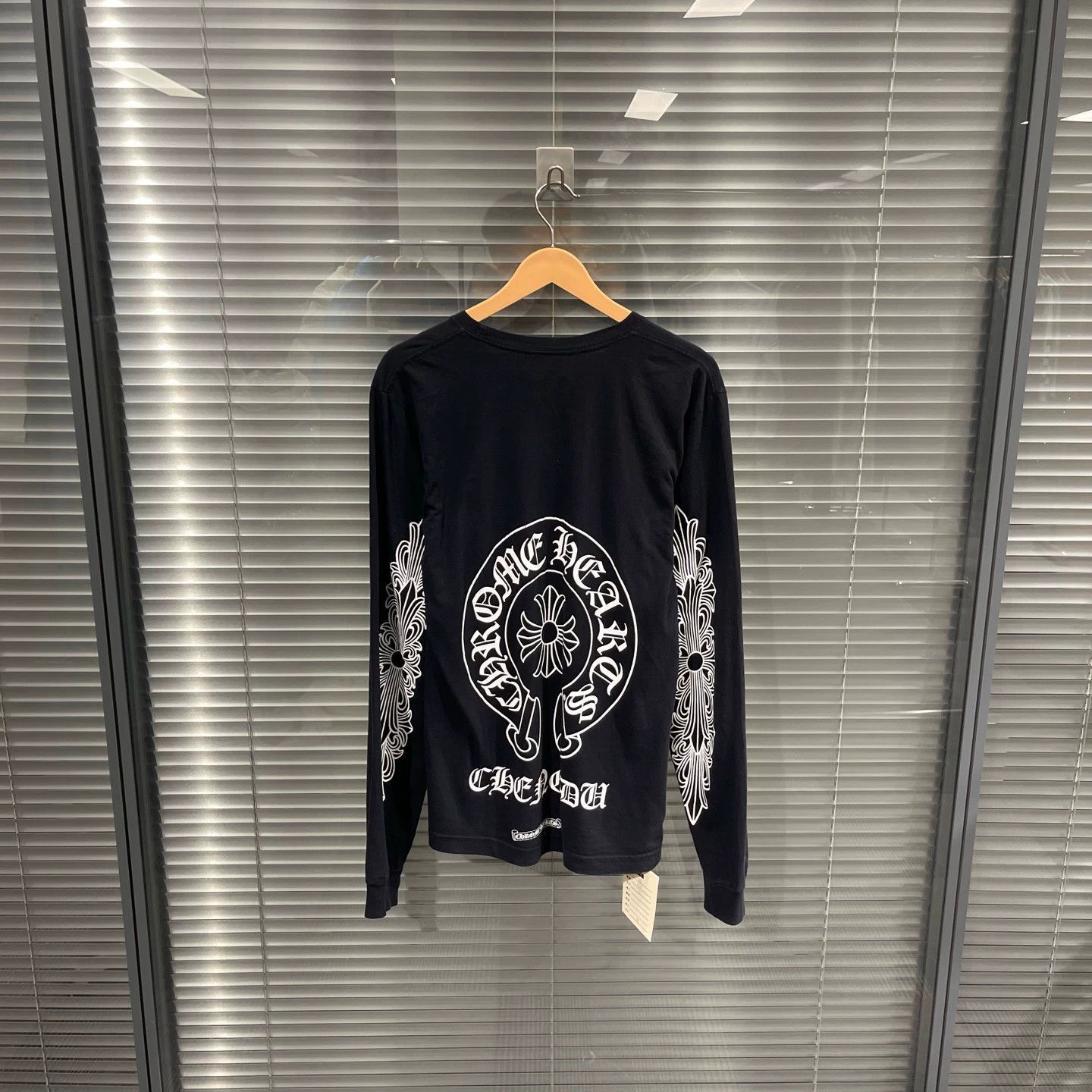 Chrome Hearts Black Long Sleeve Shirt with Pocket Size US M / EU 48-50 / 2 - 2 Thumbnail