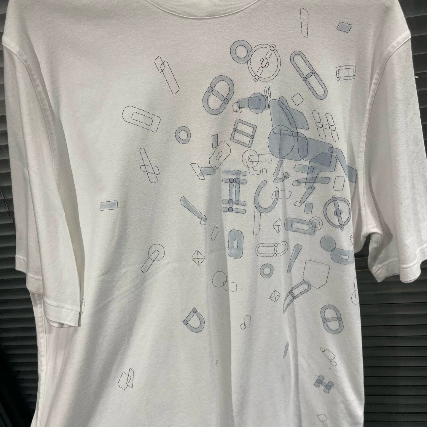 Hermes Multi-Print Short Sleeve T-Shirt - XL Size US XL / EU 56 / 4 - 4 Thumbnail