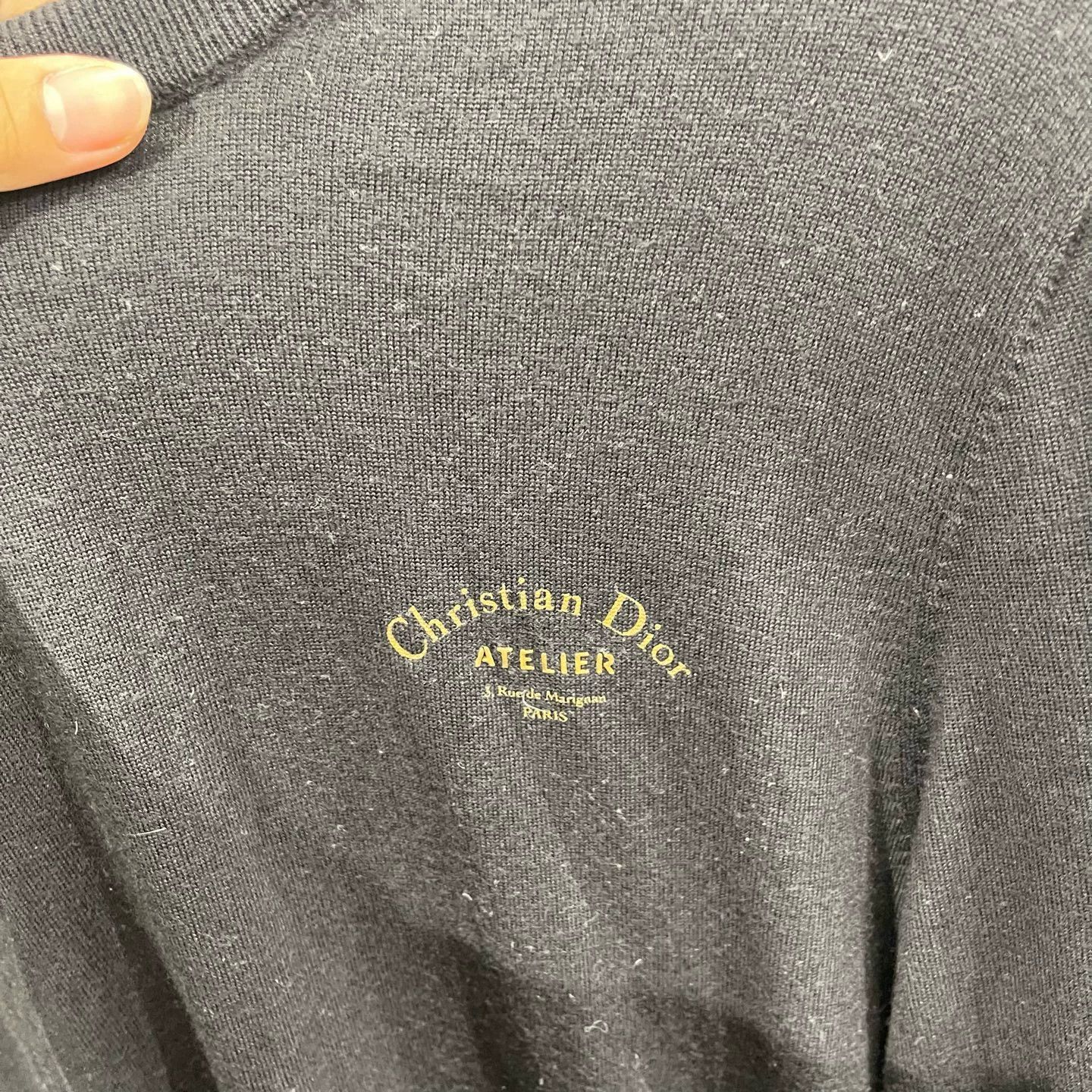 Dior Black Long Sleeve Knit Sweater Size US S / EU 44-46 / 1 - 4 Thumbnail