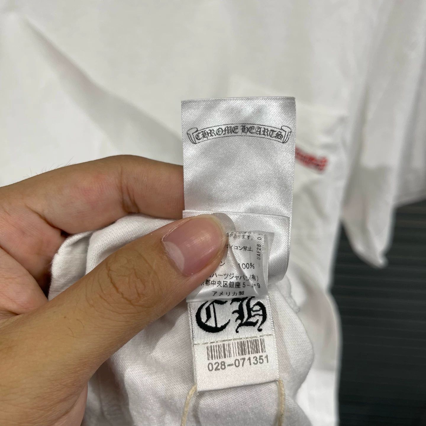 Chrome Hearts White Short Sleeve Pocket T-Shirt Size US L / EU 52-54 / 3 - 8 Thumbnail