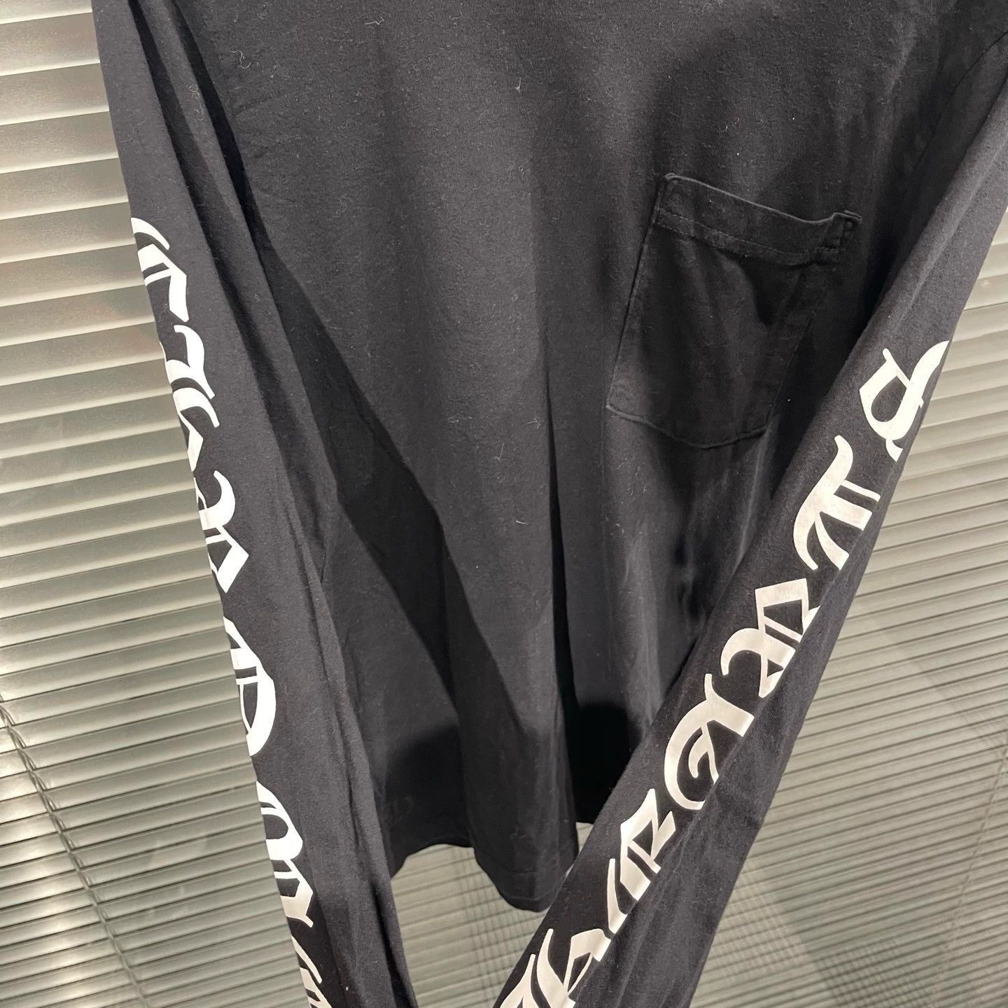 Chrome Hearts Black Long Sleeve Shirt with Text Details Size US S / EU 44-46 / 1 - 4 Thumbnail