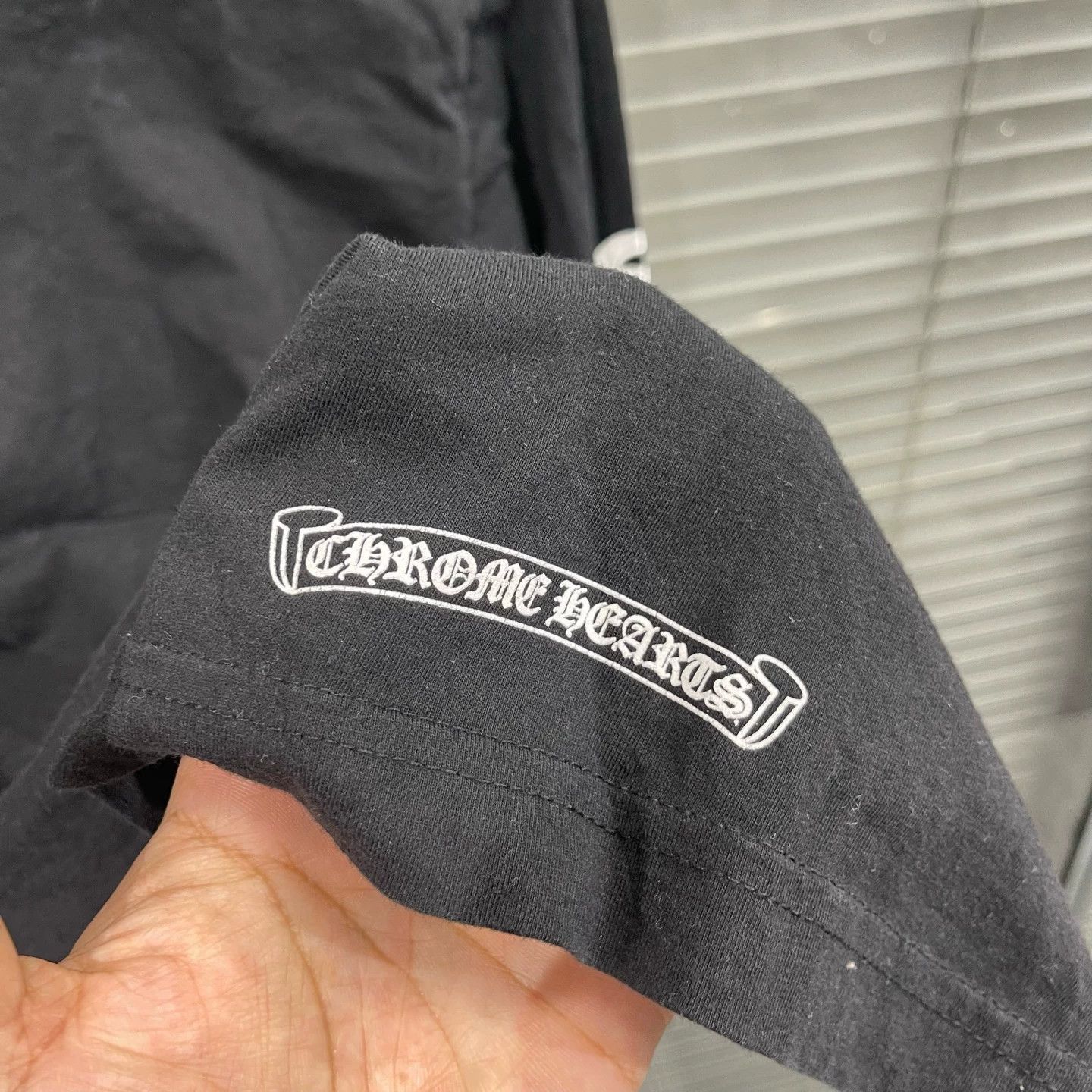 Chrome Hearts Black Long Sleeve Shirt with Text Details Size US S / EU 44-46 / 1 - 5 Thumbnail