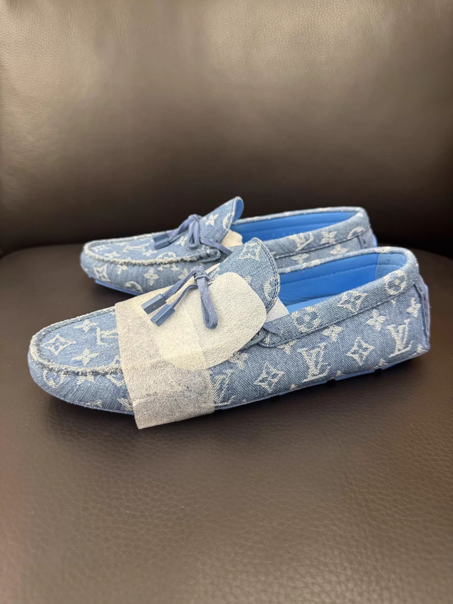 Louis Vuitton Blue Loafers with Tassel Detail Size 9.5 Size US 9.5 / EU 42-43 - 3 Thumbnail
