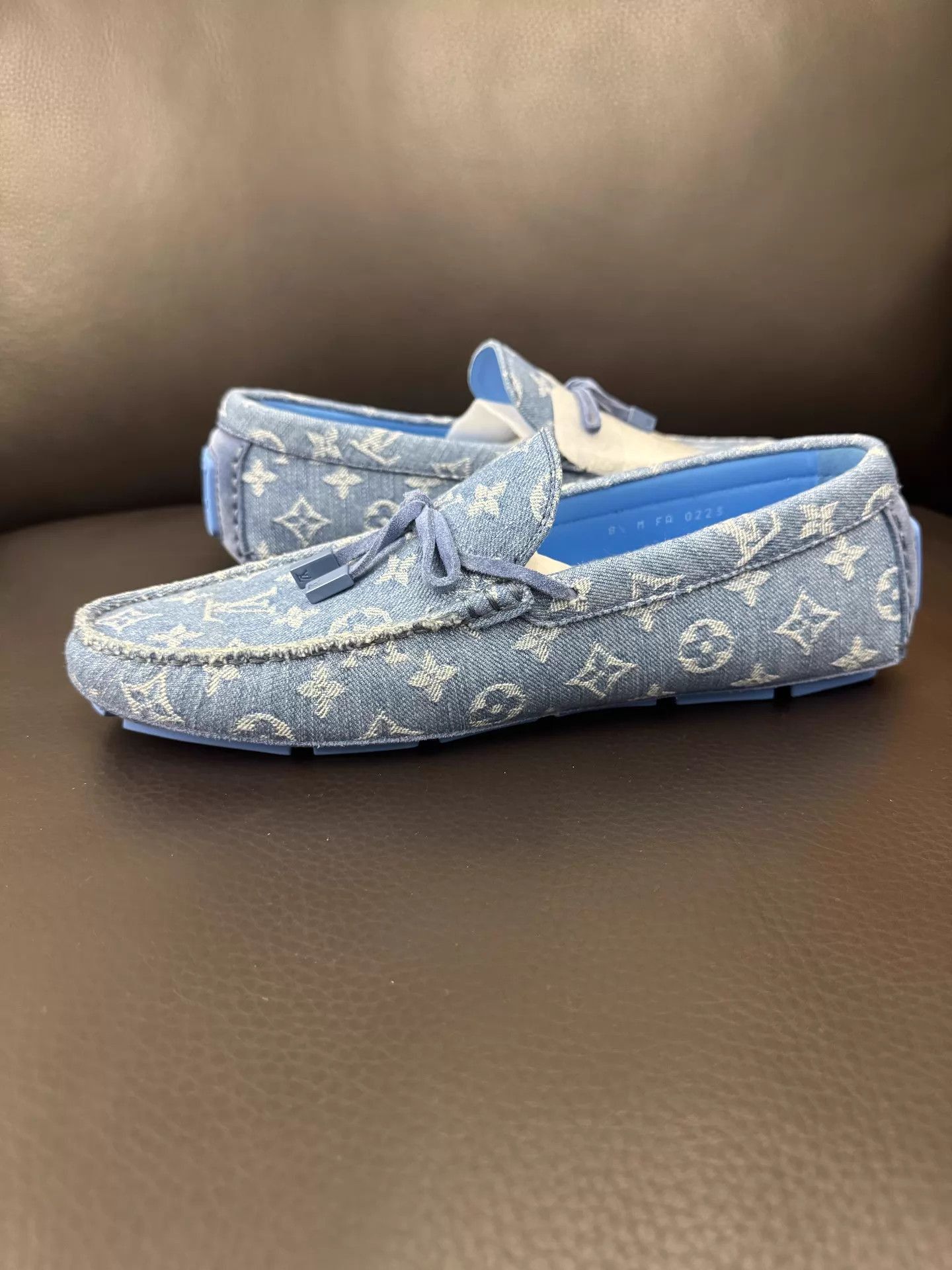 Louis Vuitton Blue Loafers with Tassel Detail Size 9.5 Size US 9.5 / EU 42-43 - 4 Thumbnail