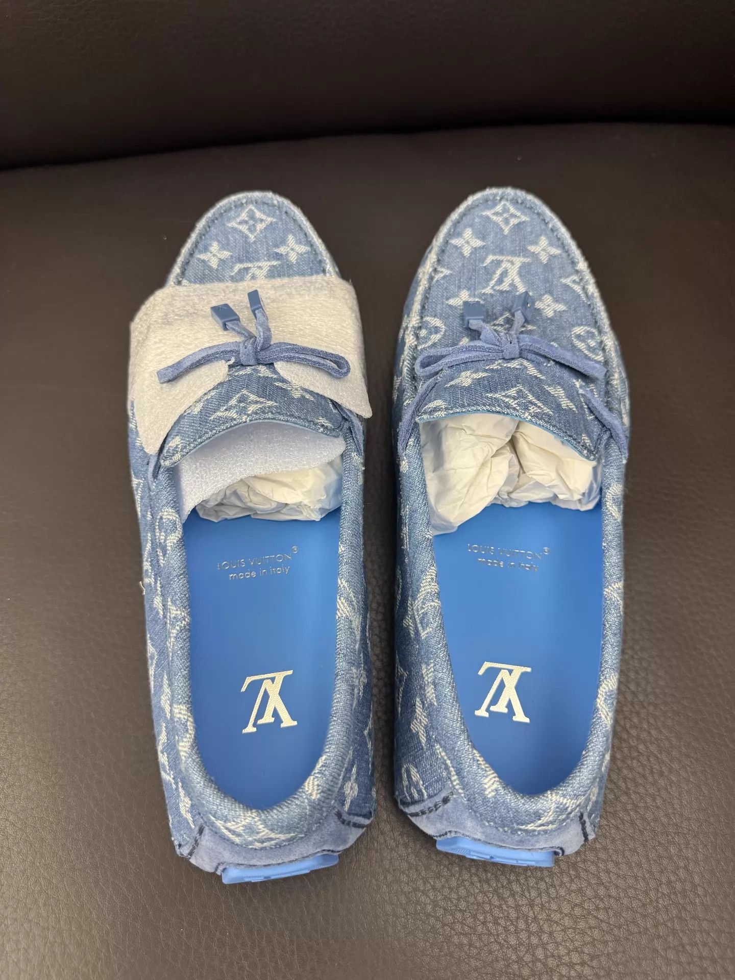 Louis Vuitton Blue Loafers with Tassel Detail Size 9.5 Size US 9.5 / EU 42-43 - 6 Thumbnail